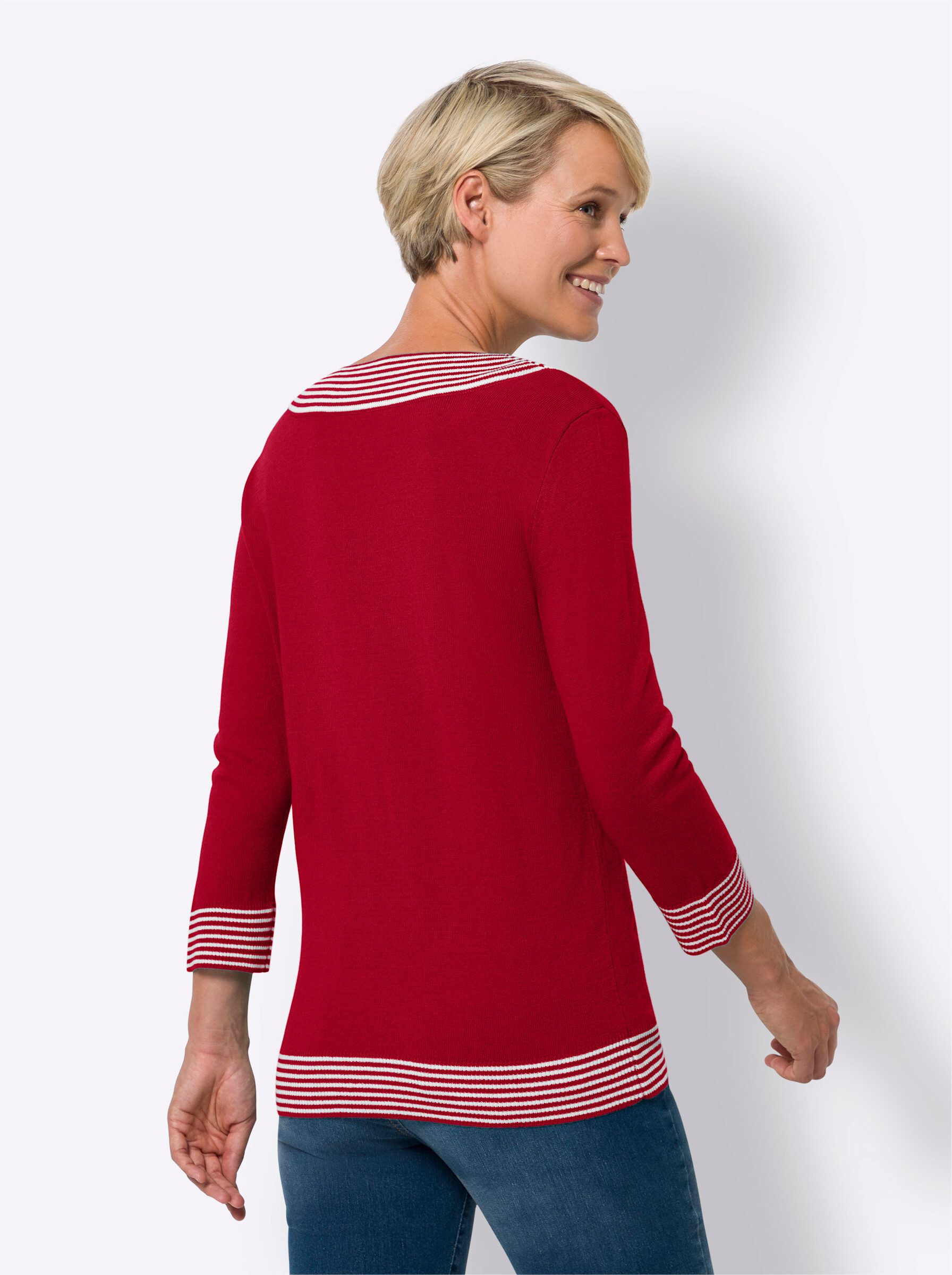 Sieh an! Strickpullover 3/4 Arm-Pullover günstig online kaufen