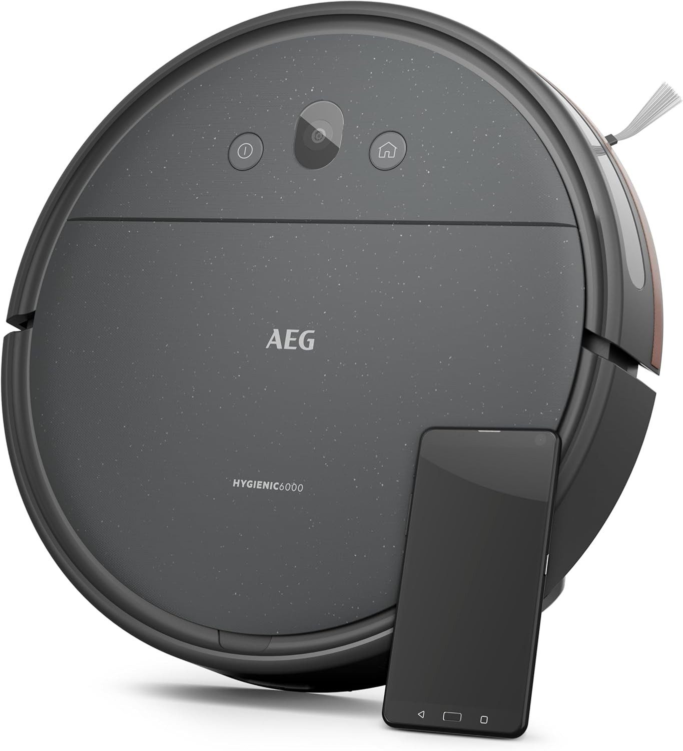 Nass-Trocken-Saugroboter Wischfunktion Gyroskop + Kamera Grau Android & IOS App