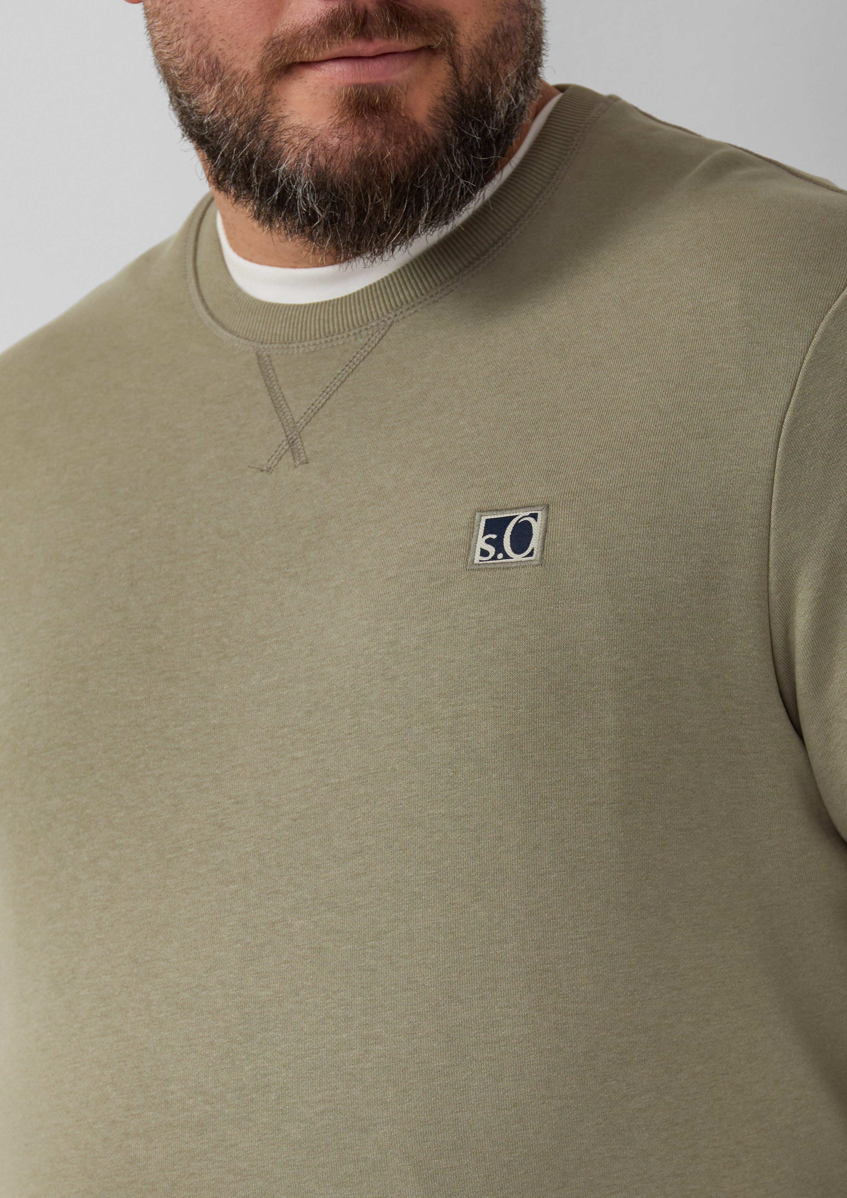 s.Oliver Sweatshirt aus Baumwollmischung Farbe schwarz Größe: 4XL günstig online kaufen