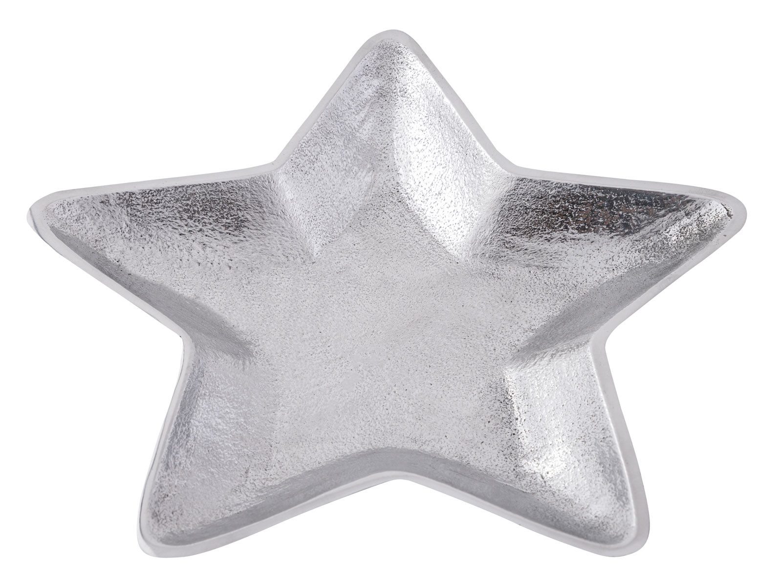 Amagohome Servierschale Dekoschalen Stern 2er Set Starlight Weihnachtsdeko Aluminium, Aluminium, (2-tlg)