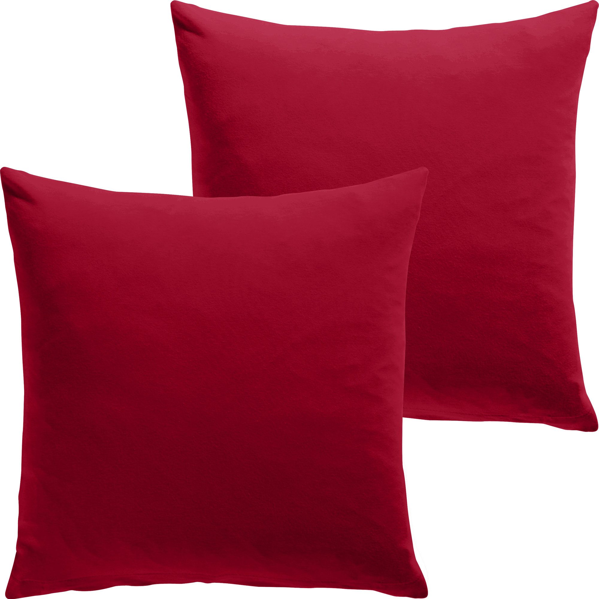 REDBEST Kissenbezug Kuschelkissenbezug "San Francisco" 2er-Pack, Single-Jersey Uni