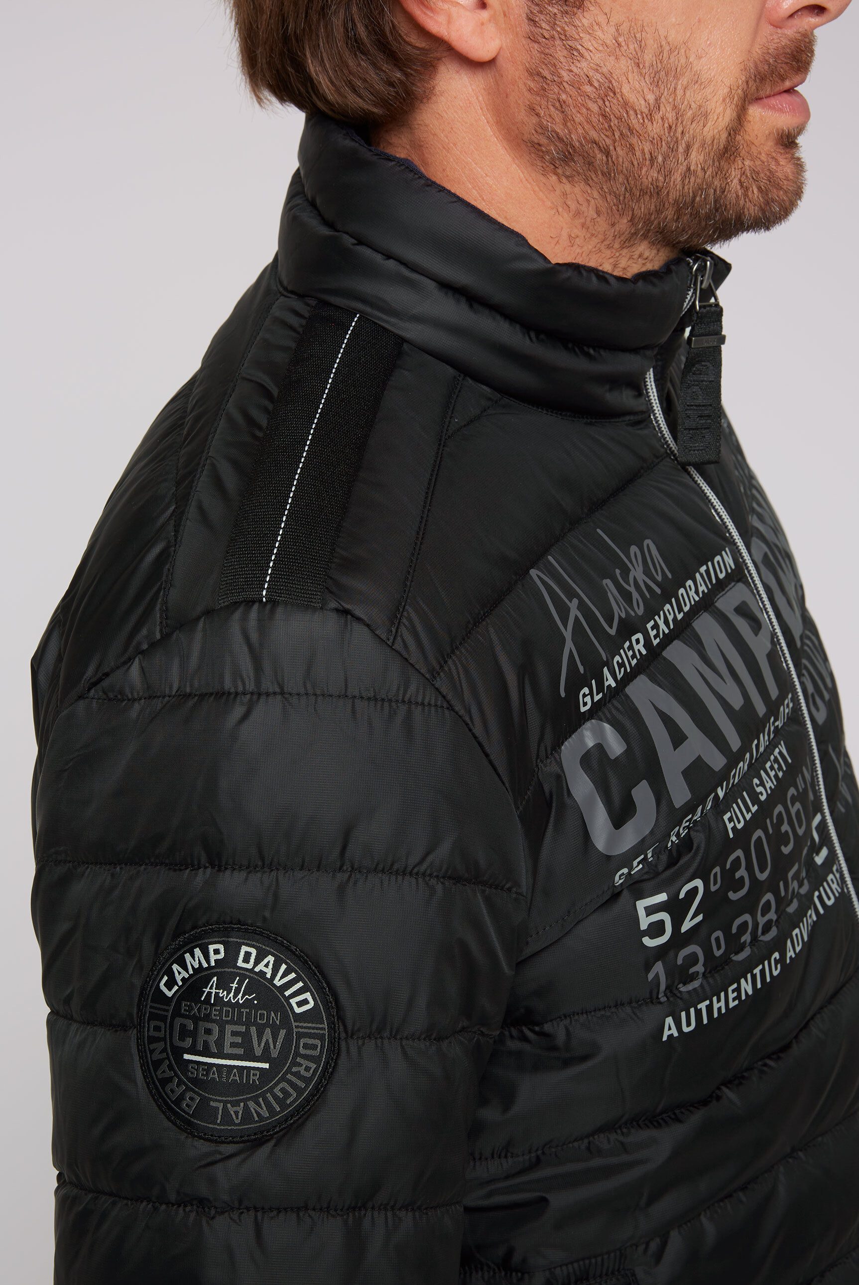 CAMP DAVID Outdoorjacke mit elastischem Saumabschluss