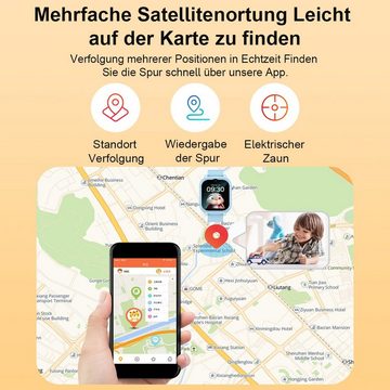 Welikera 1,83 Zoll Kinderuhr,HD-Videoanrufe,GPS-Ortung,SOS,700mAh,240*280 Smartwatch (1,83 Zoll)