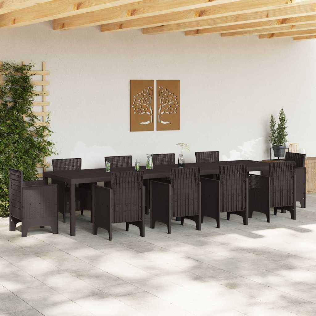 vidaXL Gartentisch Gartentisch Braun 350 x günstig online kaufen