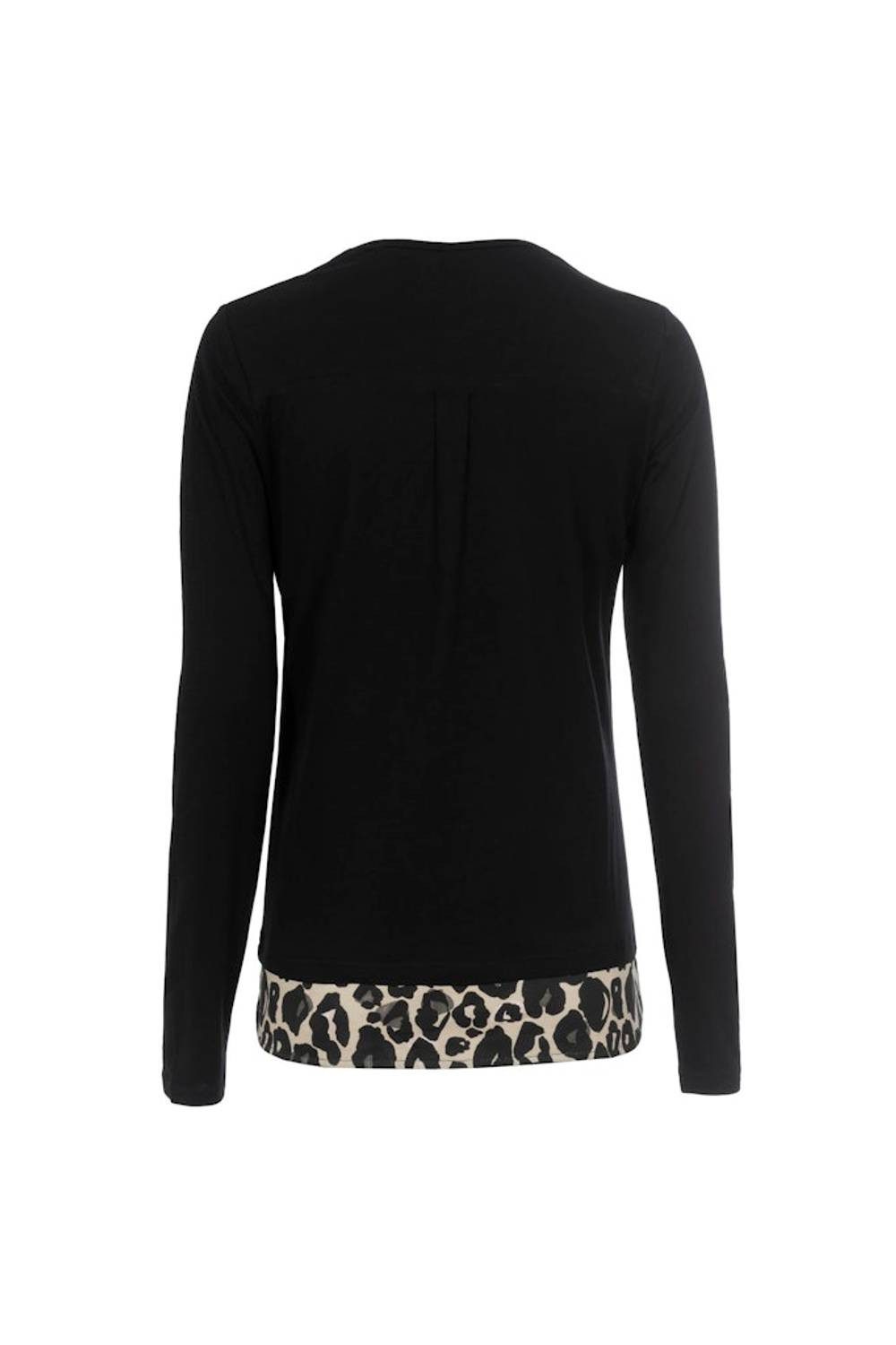 Soquesto Sweatshirt 6180-505355-9000 Auffällige Leo-Elemente für einen trendigen Look