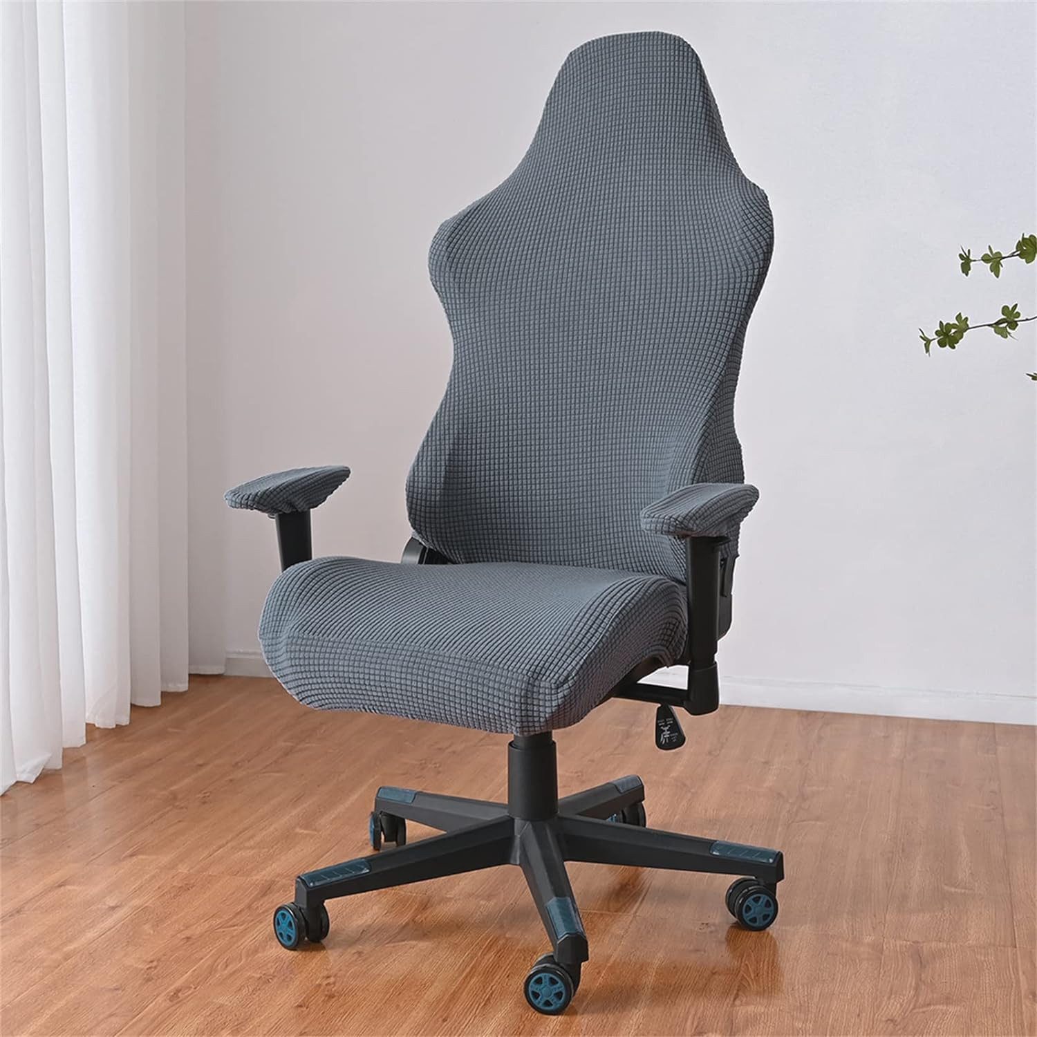 Agger Bürostuhlhusse 4Stk Gaming Stuhl Bezug Waschbar,Waschbar Gaming Stuhl Bezug, Gaming Stuhlhussen, Gaming Stuhlbezüge Anti-Rutsch – Bild 2 von 5