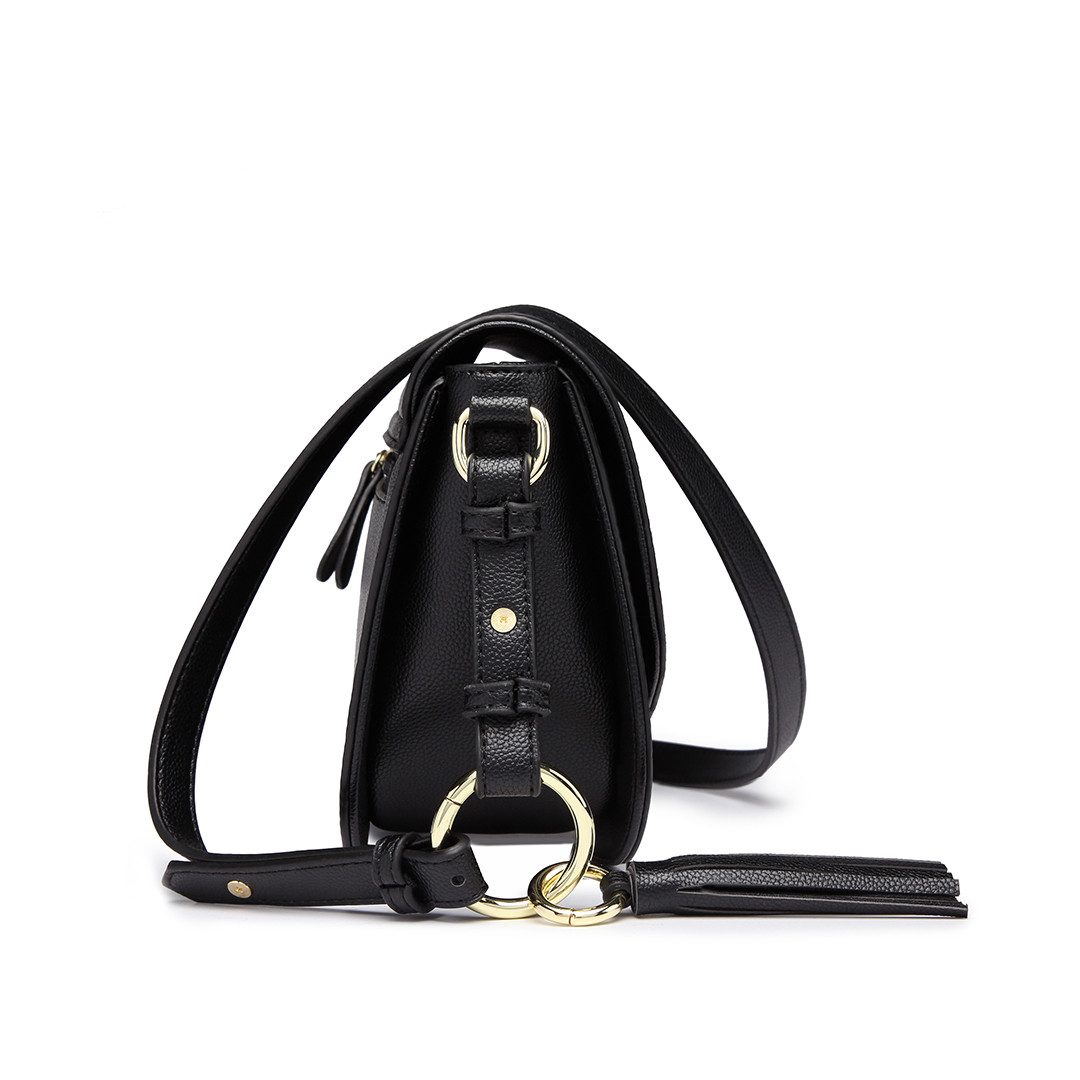 Miss Lulu Umhängetasche Schultertasche Damen Cross Body Bag Modern Mit Reißverschluss