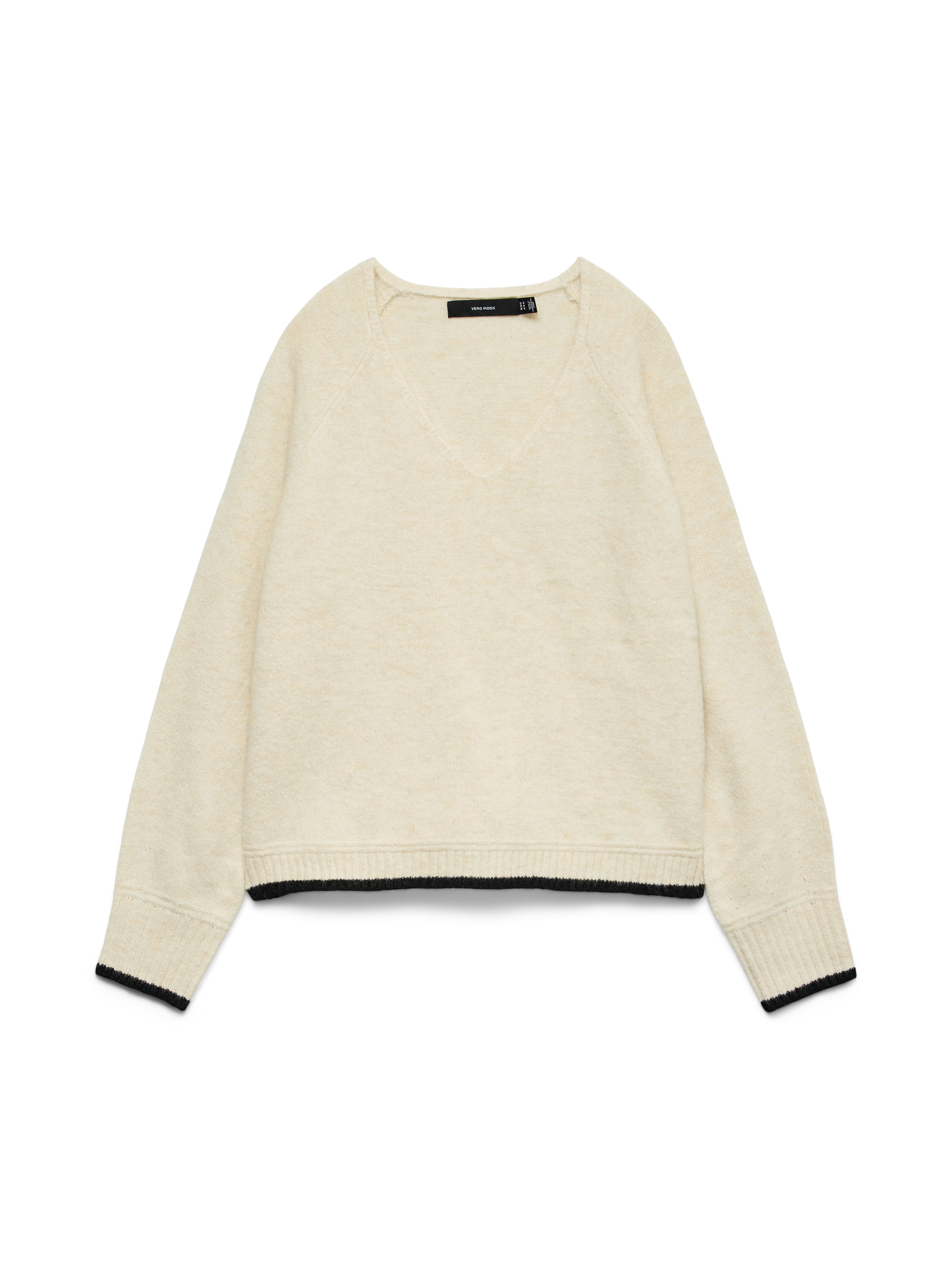 Vero Moda Strickpullover VMAQUARIUS LS V-NECK günstig online kaufen