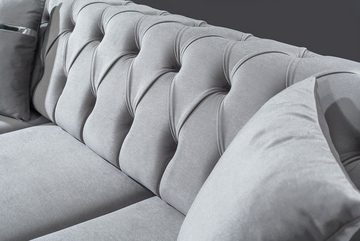 Villa Möbel Sofa Nova, 1 Stk. 2-Sitzer, Quality Made in Turkey, Mikrofaser Samtstoff