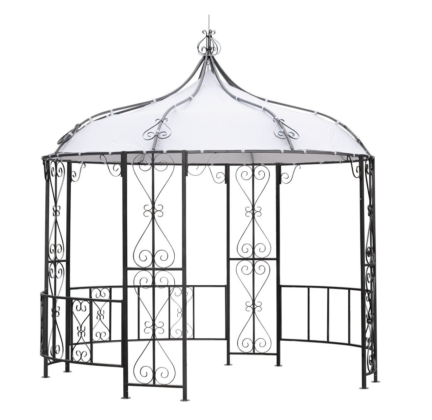Thumbnail - DEGAMO Pavillon-Ersatzdach BURMA, rund 300cm, Polyester PVC-beschichtet weiß, wasserdicht