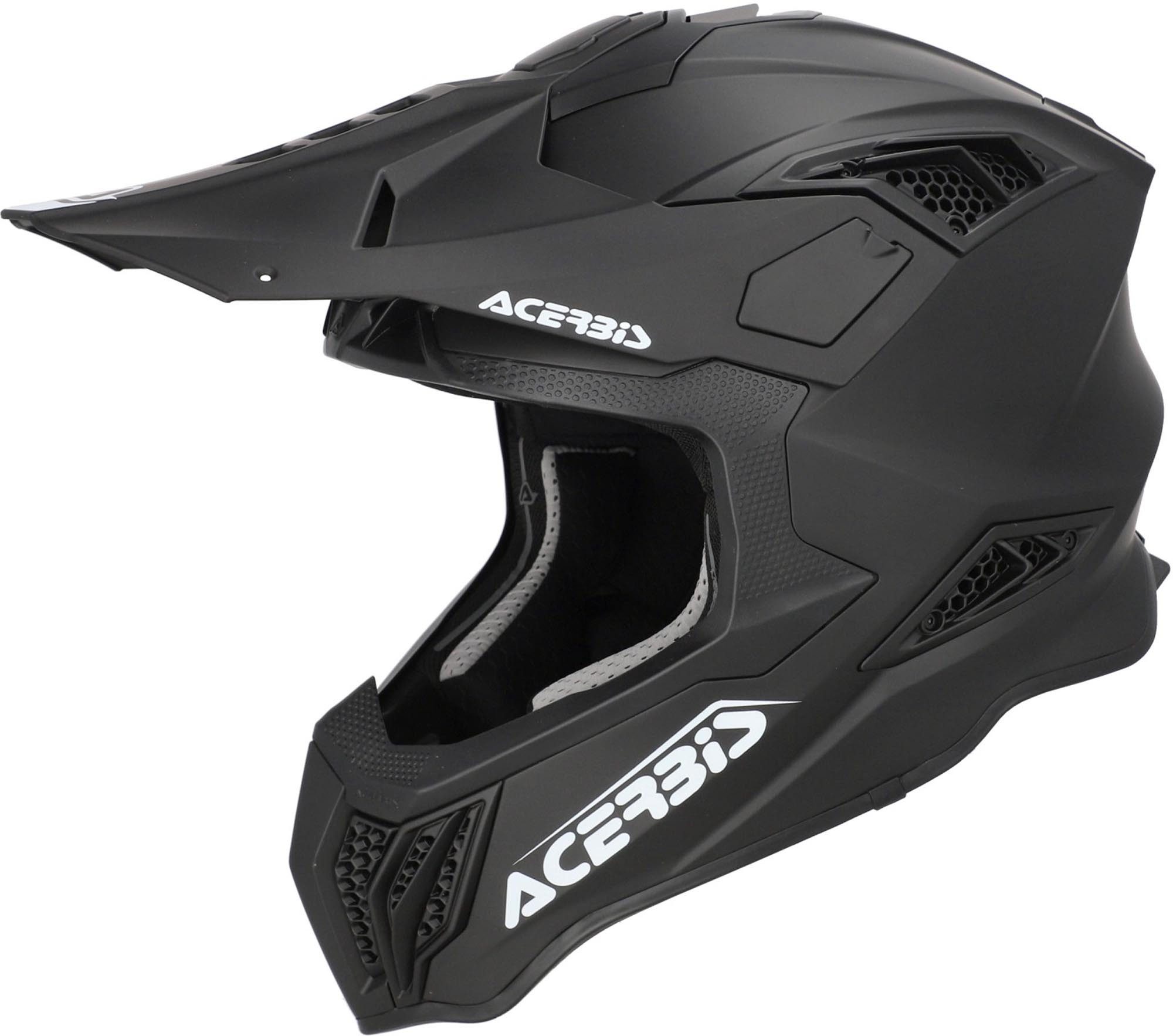 Acerbis Motocrosshelm Airstrike-X Motocross Helm, Notfallsystem-polsterung (eqrs),herausnehmbares Innenfutter