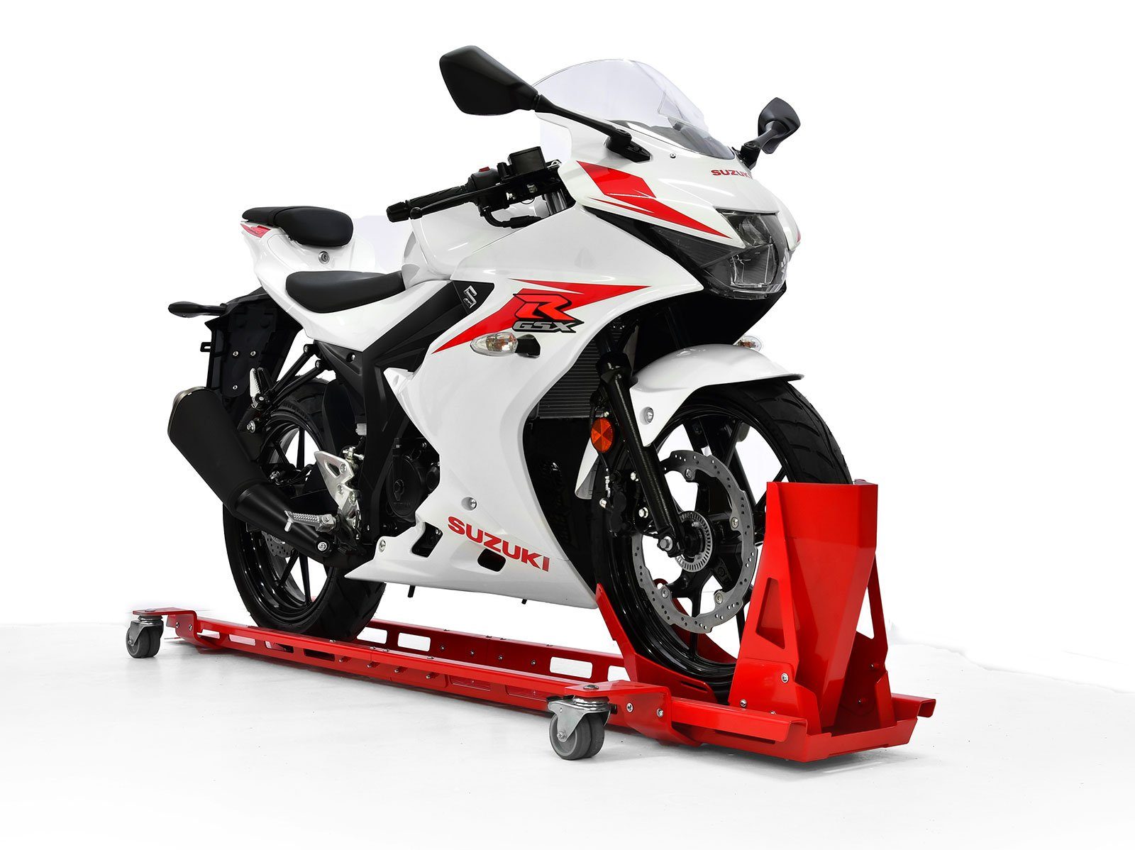 ZIEGER Multitool Rangierschiene inkl. Wippe für Motorrad rot