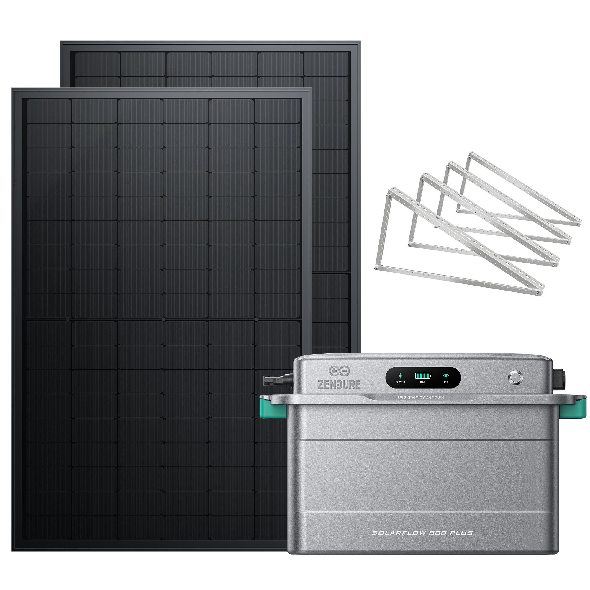 SolarMars Balkonkraftwerk mit Speicher 1000W Zendure SolarFlow 800 PLUS, (solarflow 800 plus)