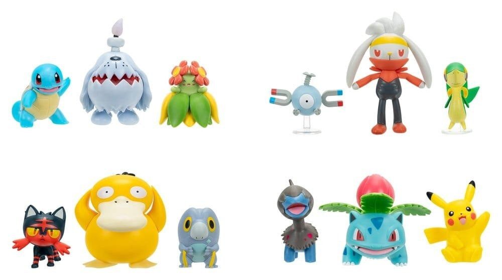 Jazwares Actionfigur Pokémon Battle Figure Actionfiguren 3er-Pack ver. 29 Sortiment