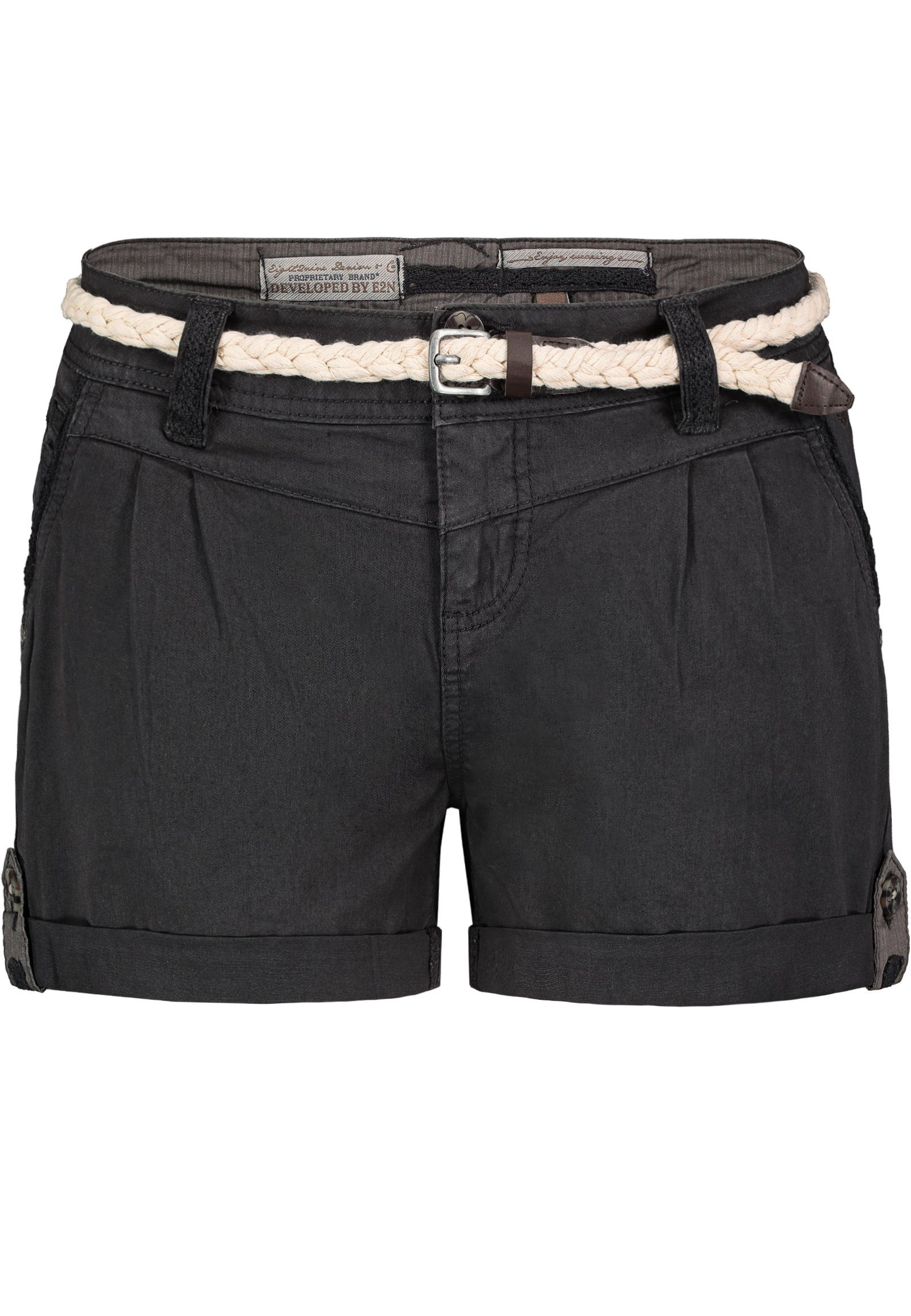 Eight2Nine Bermudas Short Bermuda kurze Hose Sommer Chino Shorts stoff Hotpants mit Gürtel