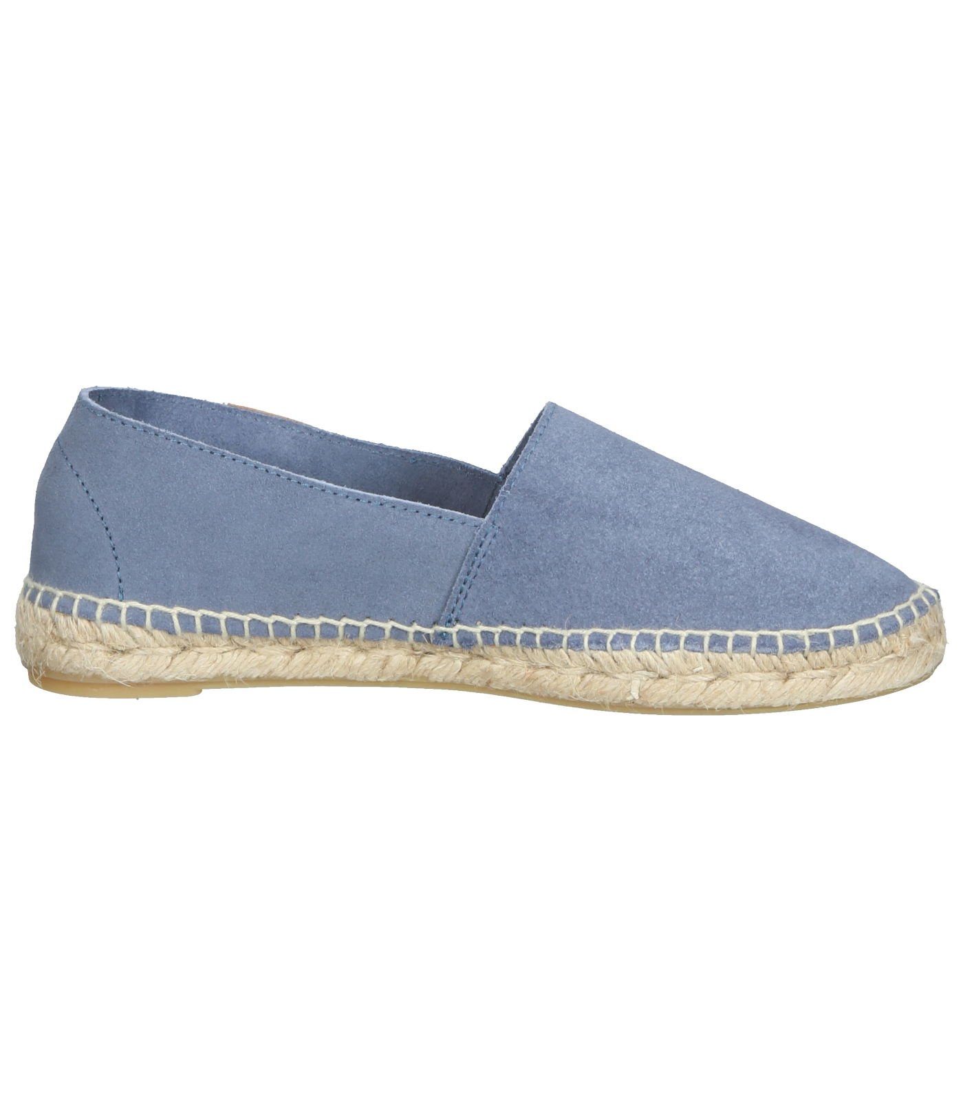 Sansibar Halbschuhe Veloursleder Espadrille Verschluss Schlupfschuh