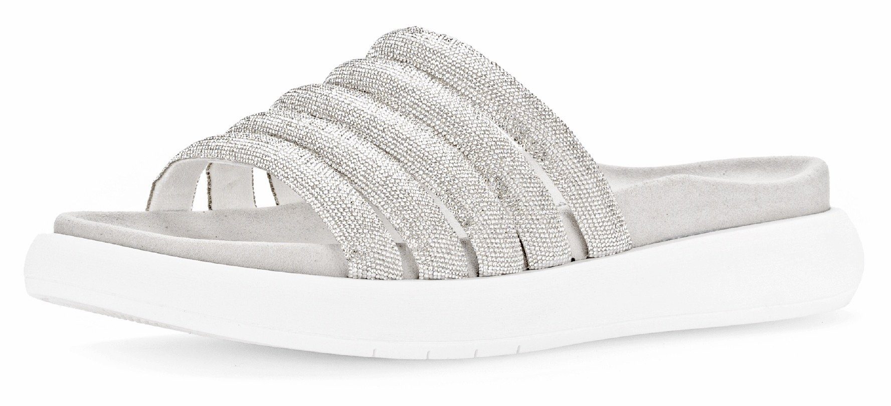 Gabor Pantolette, Plateau, Sommerschuh, Schlappen in funkelnder Optik günstig online kaufen