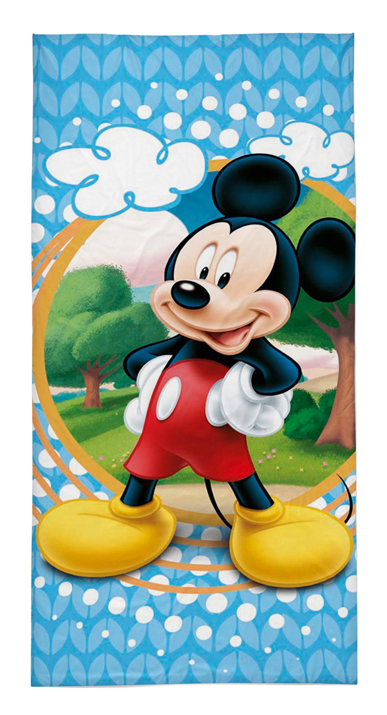 Herding Badetuch weiches Duschtuch/Badetuch Minnie Mickey Mouse 70 x 140  cm, Baumwolle (1-St)