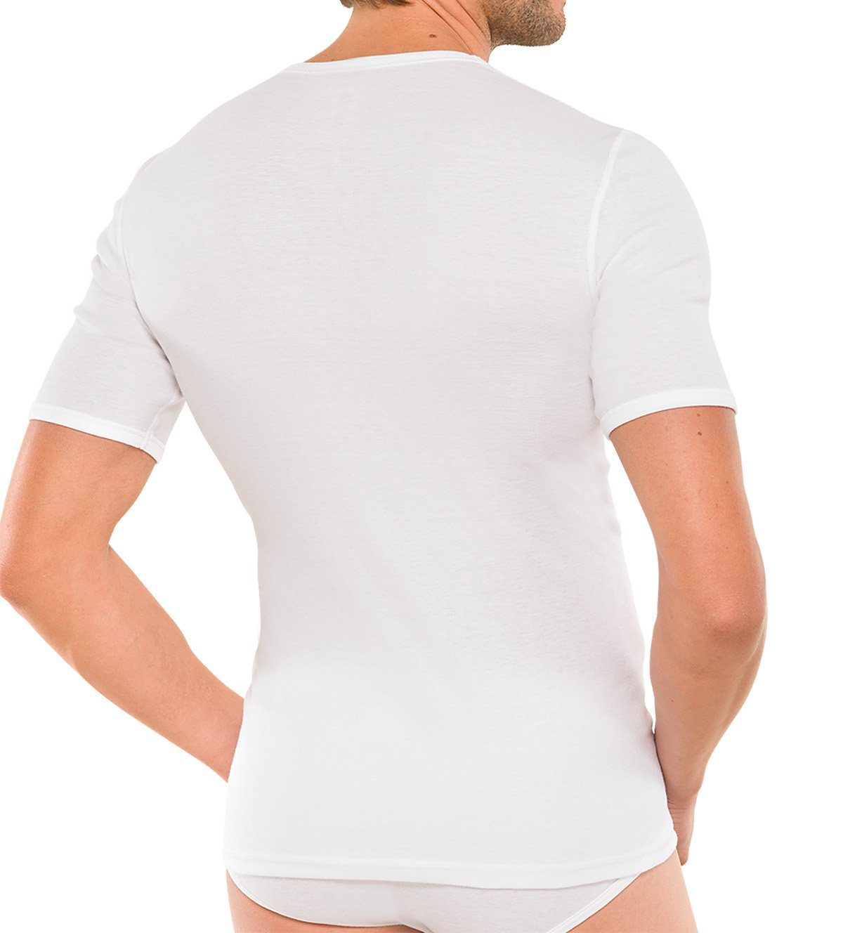 - Unterhemd T-Shirt Jacke, Unterhemd, Herren 1/2 Cotton Arm Schiesser