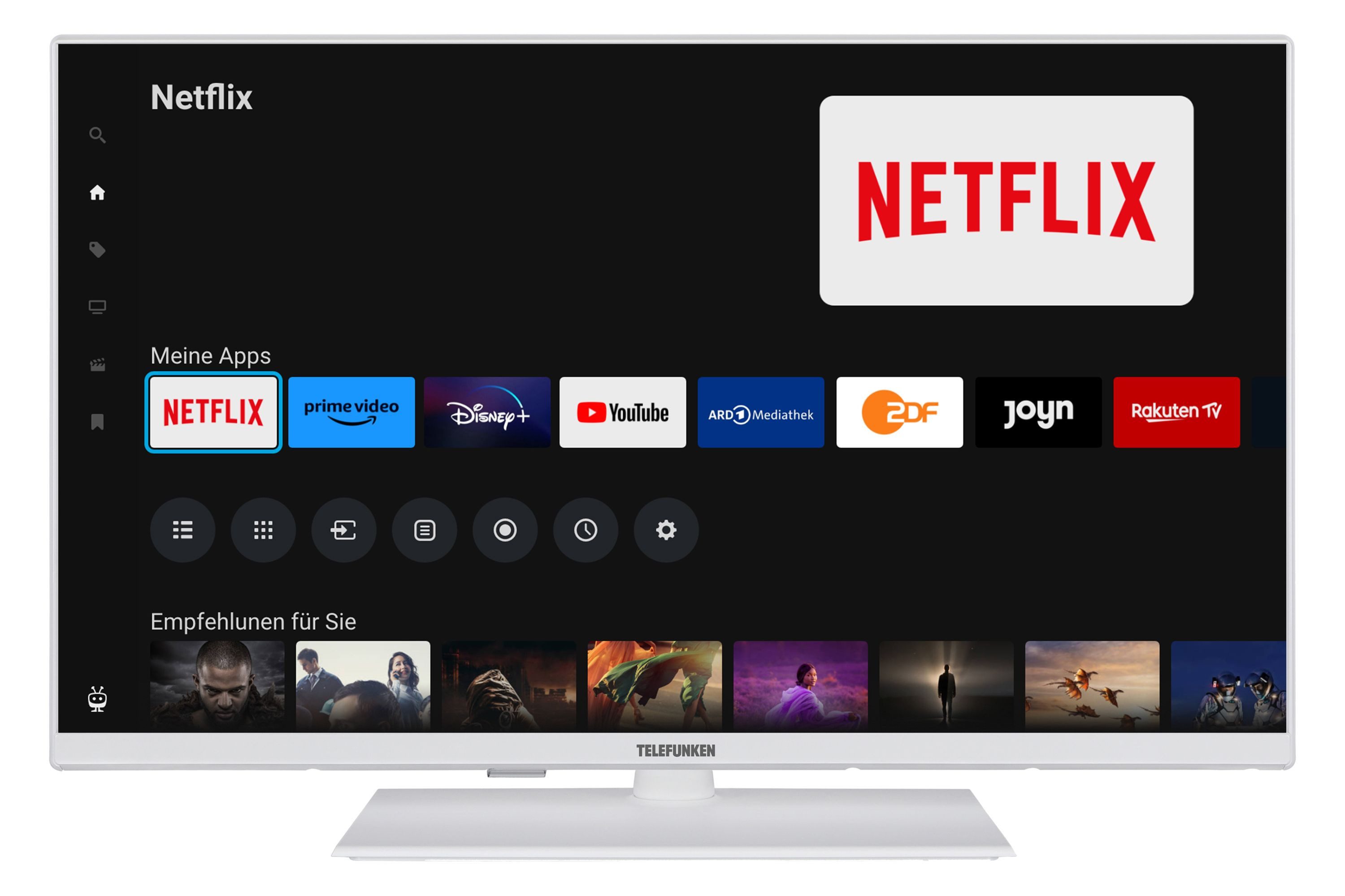 Telefunken XF40TO750M-W LCD-LED Fernseher (102 cm/40 weiß ! RABATT: 40.65%