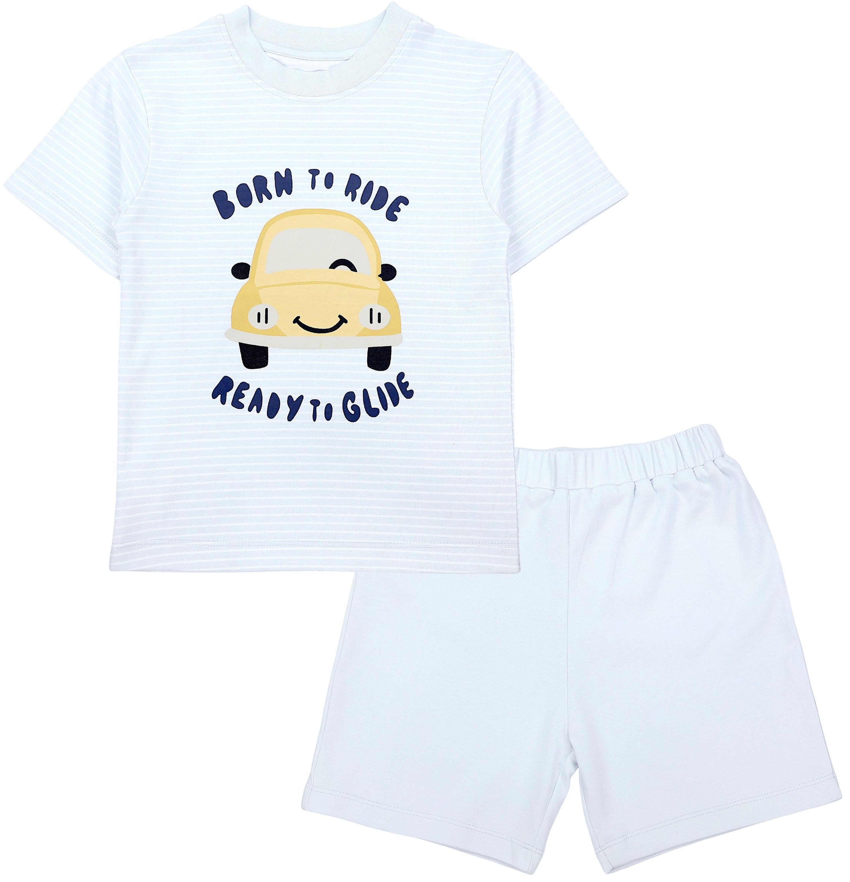 TupTam Schlafanzug Kinder Jungen Pyjama Schlafanzug Set Kurzarm 2-teilig Sommer