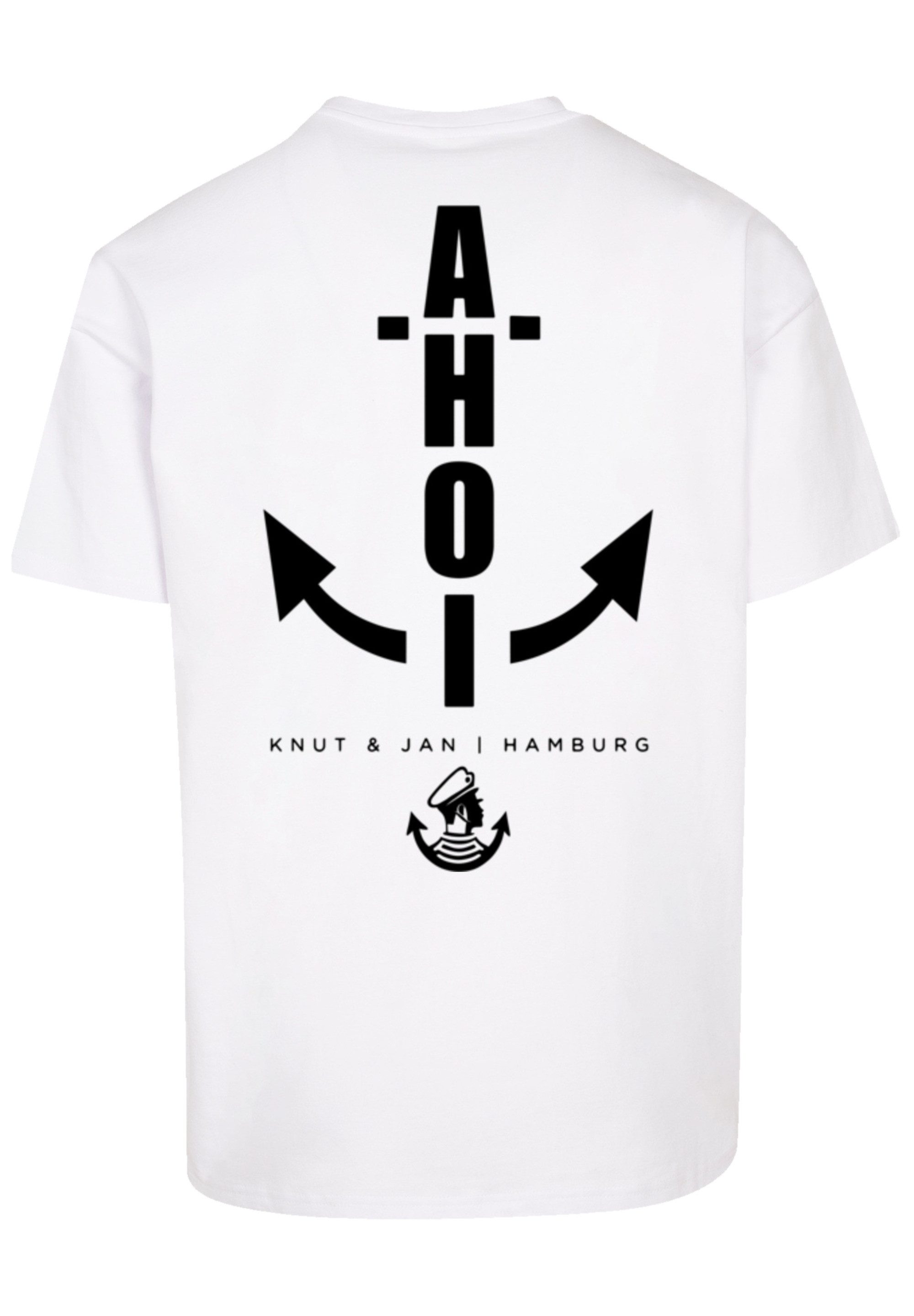 F4NT4STIC T-Shirt "Oversized T-Shirt Ahoi Anker Knut & Jan Hamburg" Print günstig online kaufen