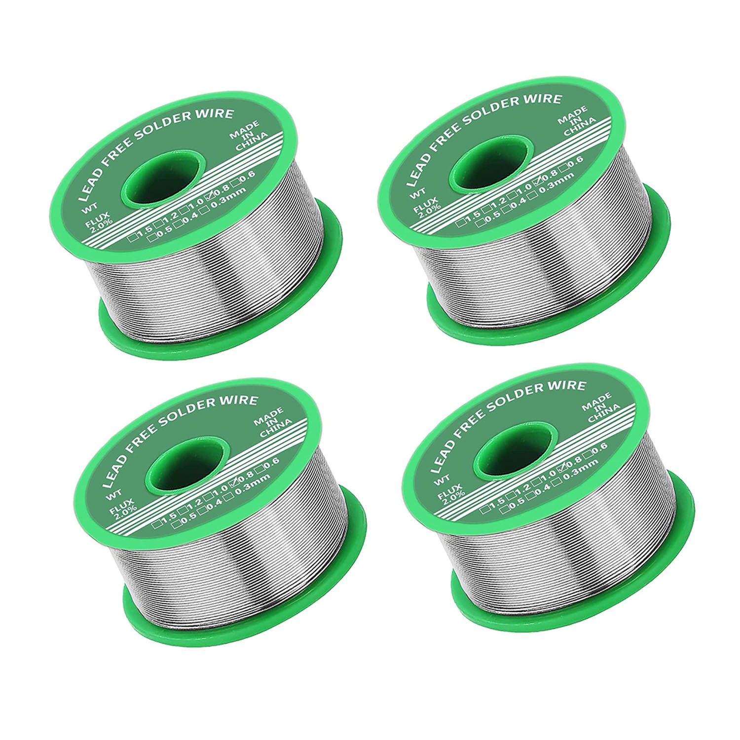 FELIXLEO Lötkolben Lötzinn 0.8mm, Lötzinn mit Flussmittel 50g, Lötzinn Bleifrei