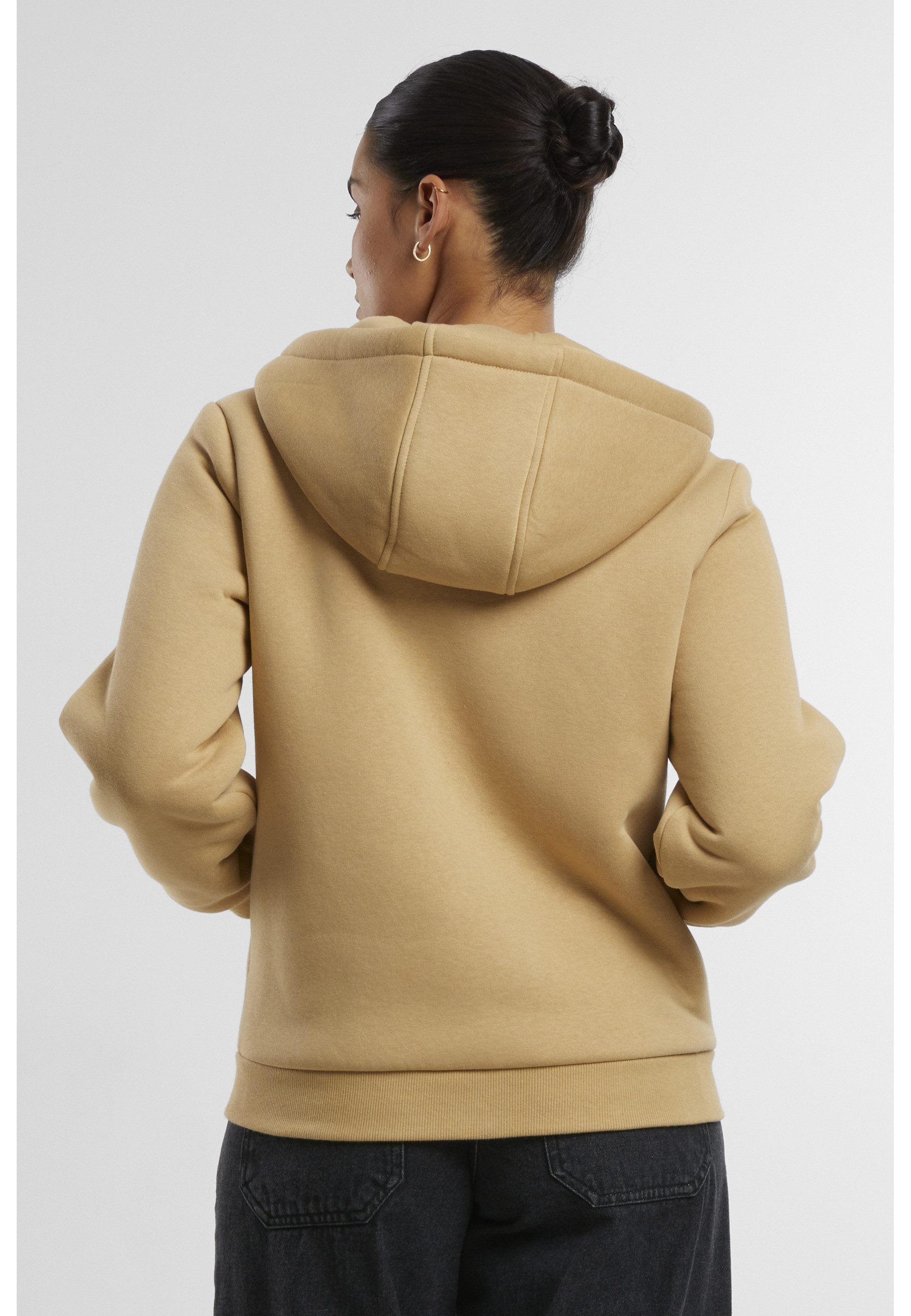 URBAN CLASSICS Sweatjacke Urban Classics Ladies Bonded Sherpa Zip Hoody