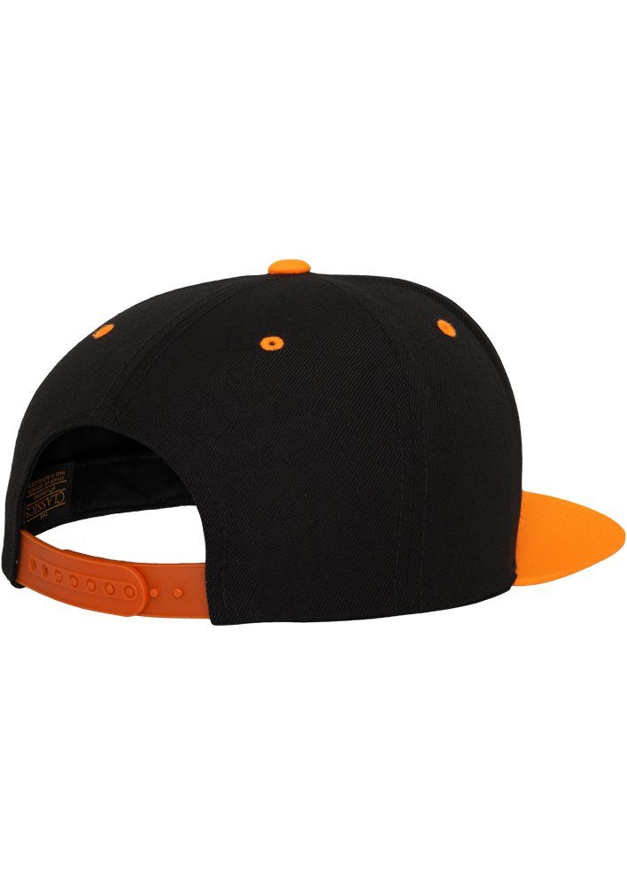 2-Tone balck/neonorange Snapback Cap Flexfit Flex Classic Snapback