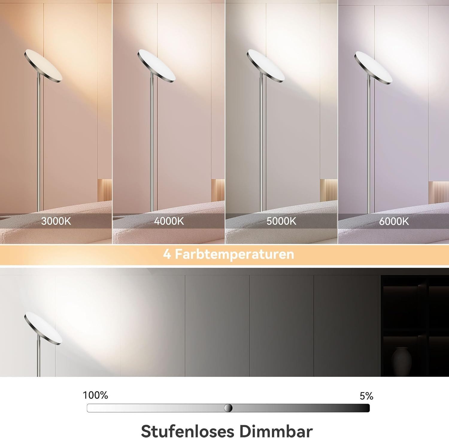 ANTEN LED Stehlampe Dimmbar LED Standleuchte günstig online kaufen