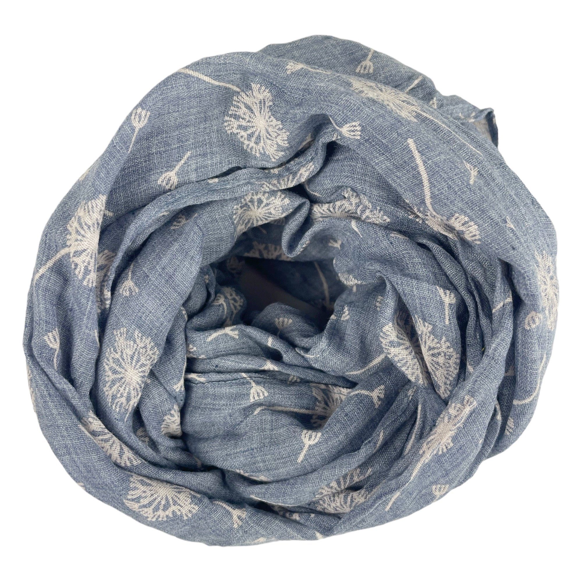 Schal Damen Farbwahl, Pusteblumen Tücher Taschen4life Trend print, SS-731 Loop Muster, mit stoneblue Sommer & Schals