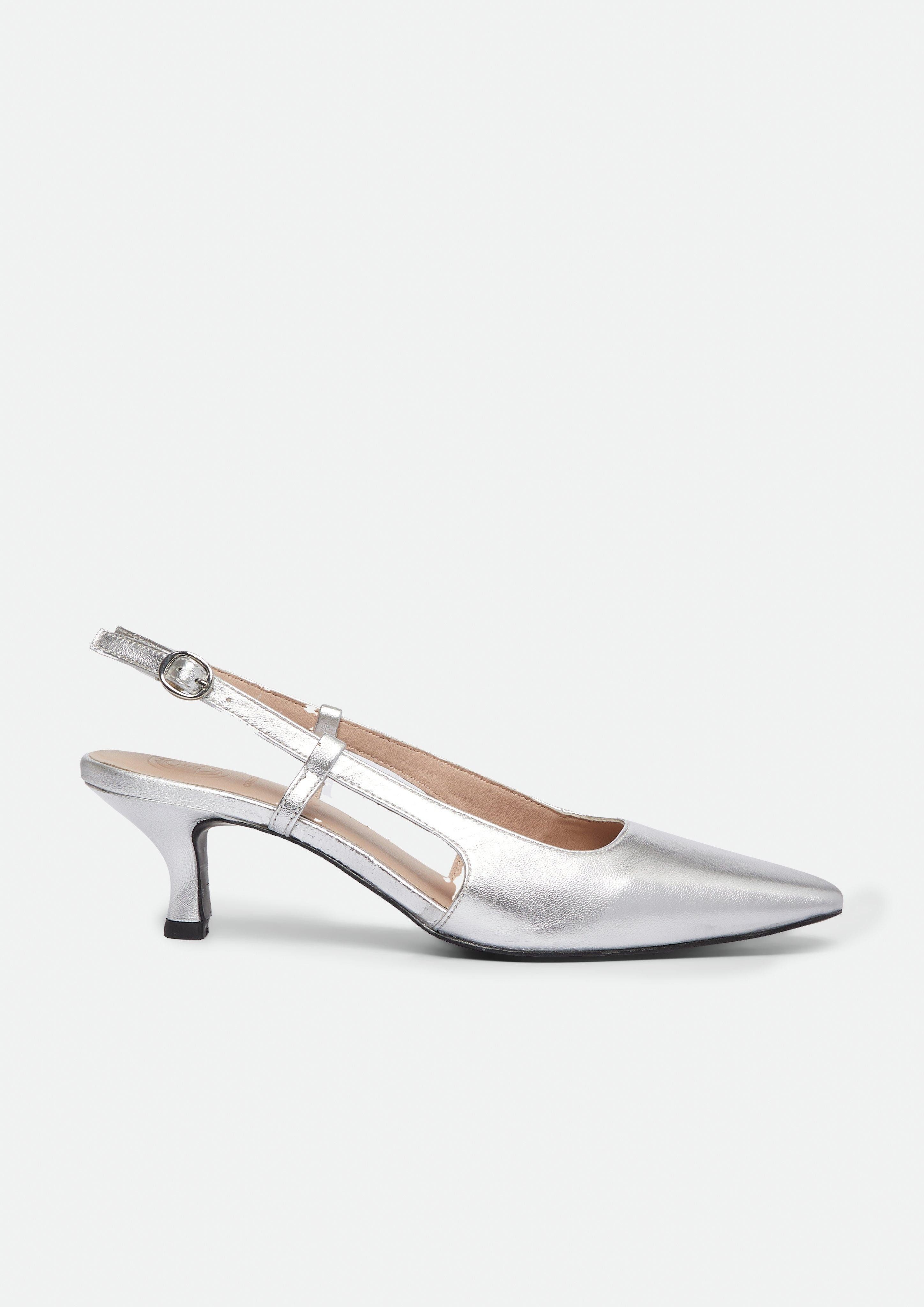 Comma Sling-Pumps aus Glattleder Pumps günstig online kaufen