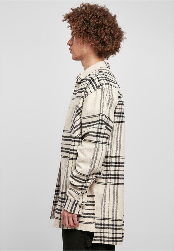 URBAN CLASSICS Langarmhemd Long Oversized Checked Summit Shirt
