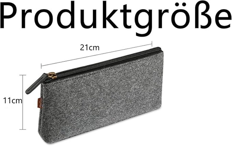 Coonoor Federmäppchen Multifunktionales Federmäppchen, Filz-Stiftetasche, g günstig online kaufen