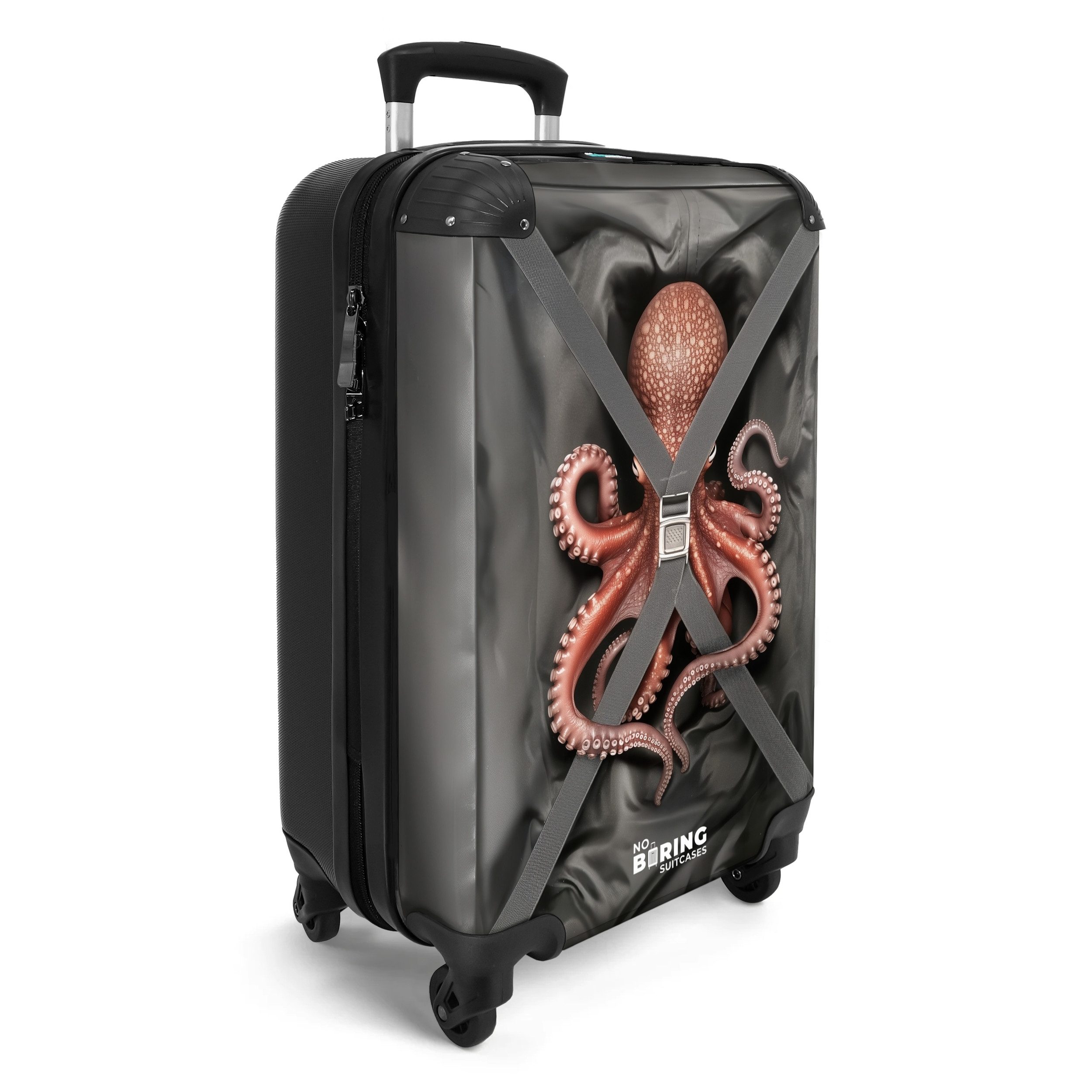 NoBoringSuitcases.com© Hartschalen-Trolley Oktopus in Bewegung 55x35x20cm, günstig online kaufen