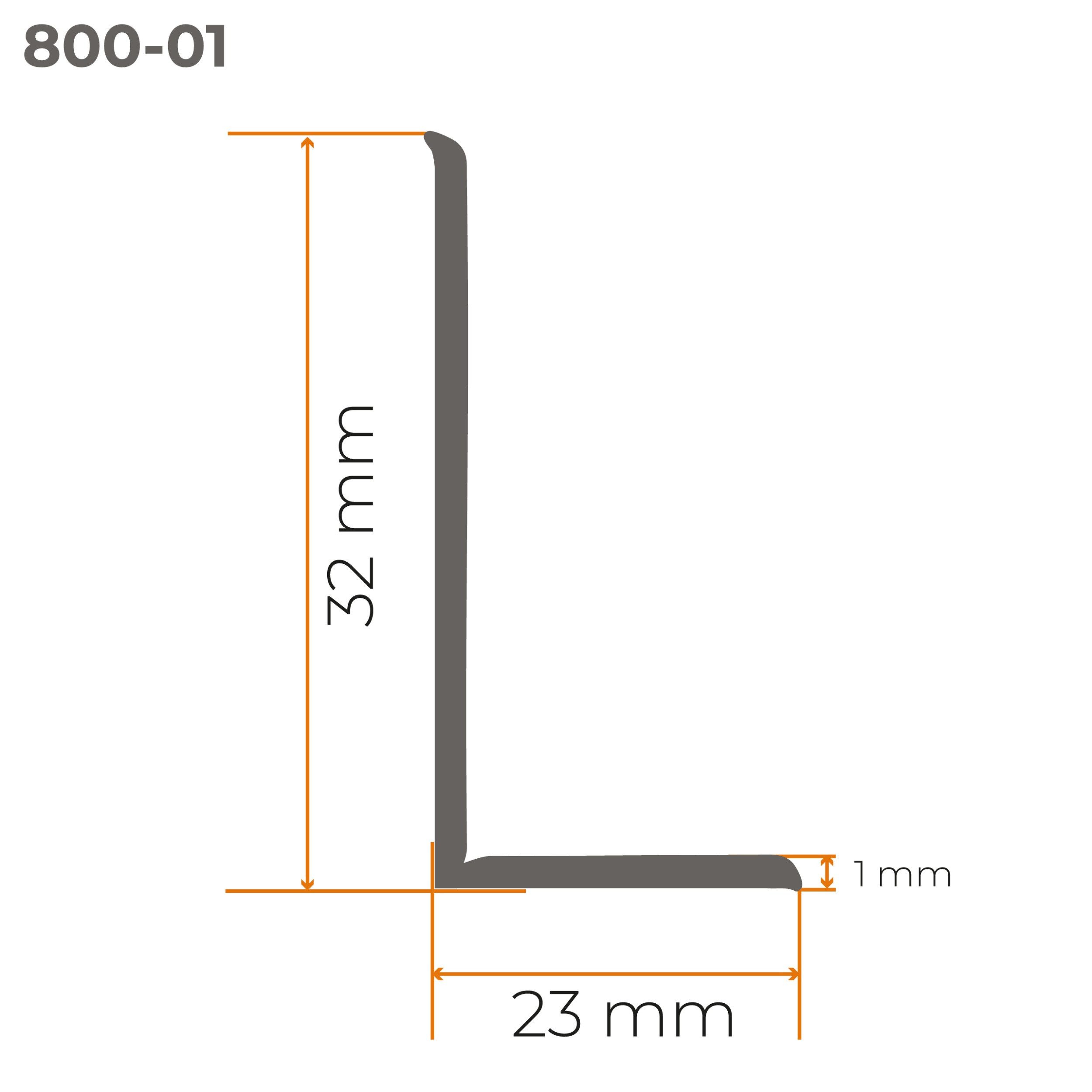 Quest Sockelleiste Weichsockelleiste Selbstklebend Holzdekor 32x23 mm, L: 500,00 cm, H: 3,20 cm, Packung, 1-St., wasserfest, UV-beständig, für Küche & Bad – Bild 5 von 5