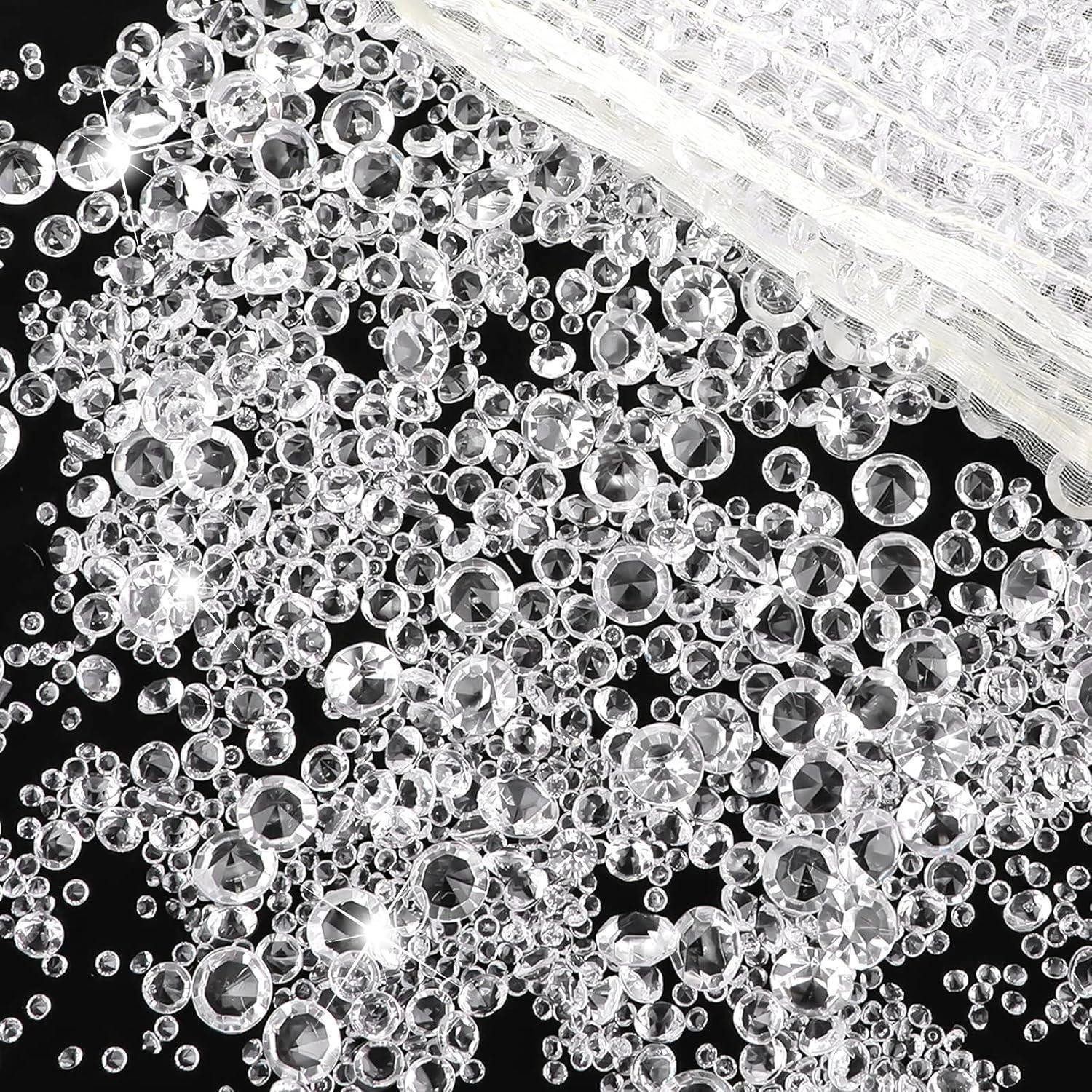 LuxusKollektion Stein Streudeko Diamanten Acryl 4000 Hochzeit Tischdeko Transparent