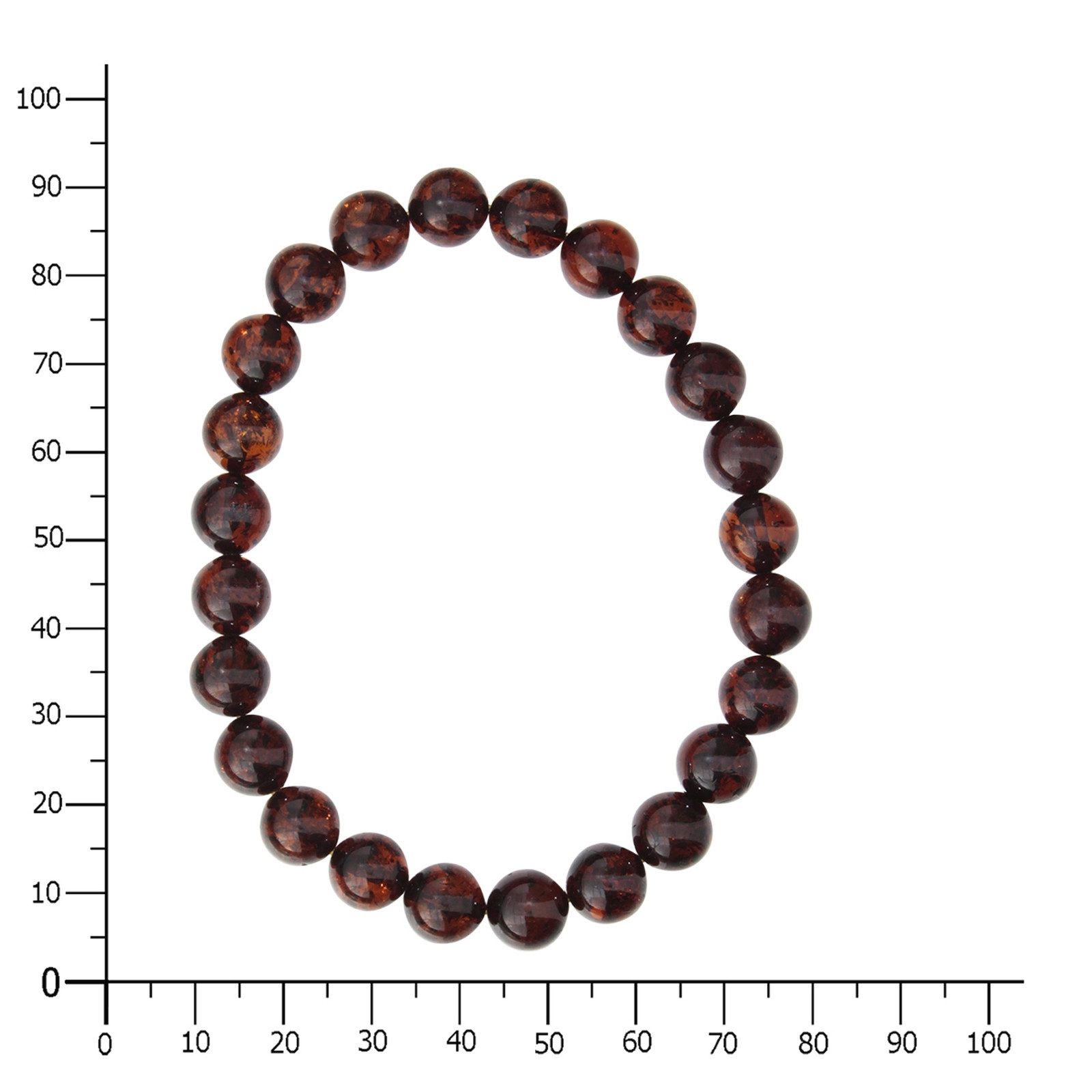 OSTSEE-SCHMUCK Armband Ostsee-Schmuck Armband Kugel 8 mm, 19 cm günstig online kaufen