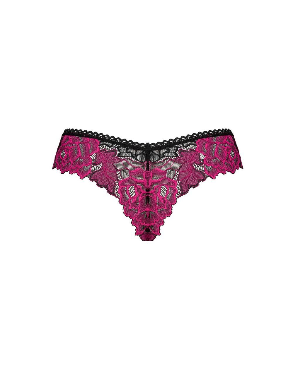 Obsessive Slip Rosenty Spitzen-Panties mit Rosenmuster (1-St) Rosenty-Höschen mit Spitzen- und Rosenmotiv