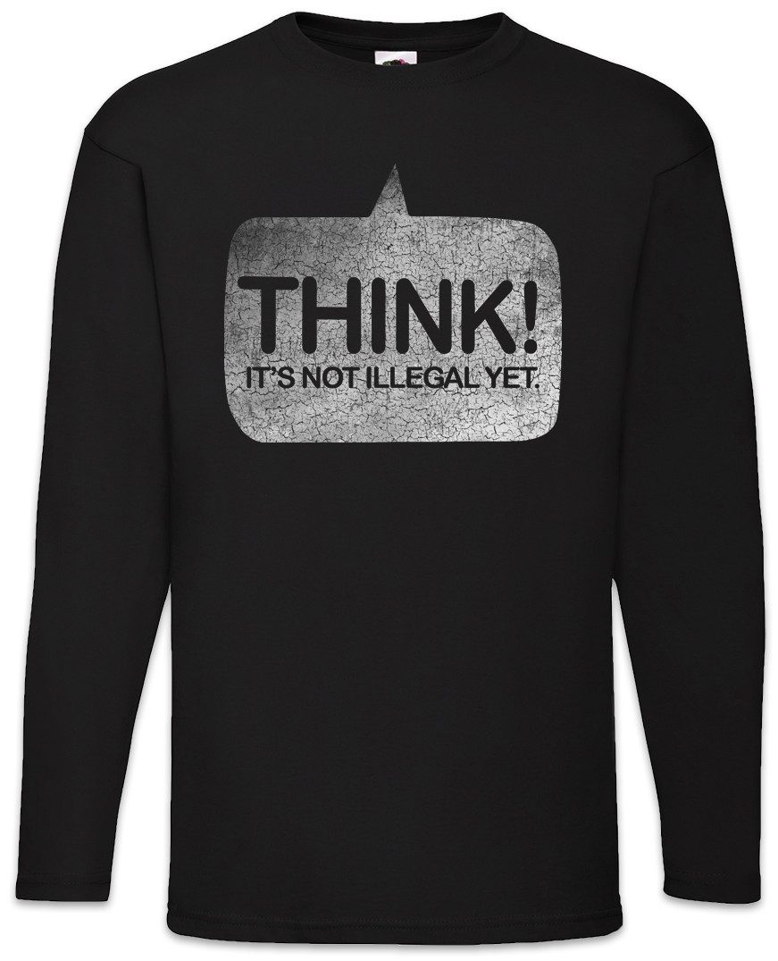 Langarmshirt Think Langarm T-Shirt Freies Denken Menschenrechte Free Thinking Human