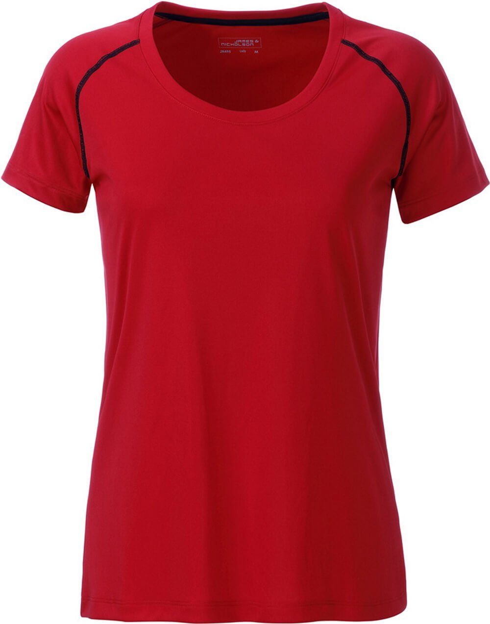 James & Nicholson Funktionsshirt James & Nicholson JN 495 Damen Funktions-Shirt schnell trocknend red/black