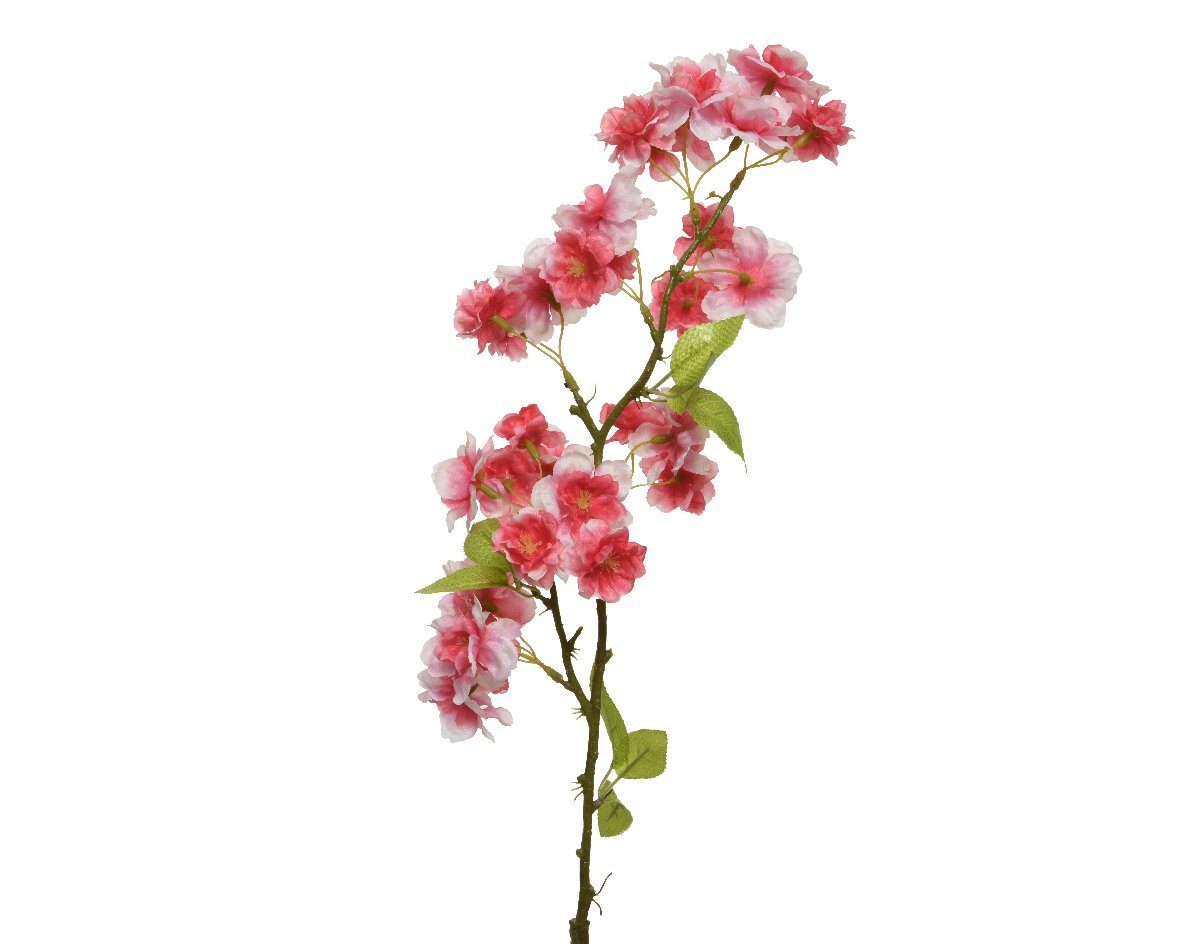 Kunstzweig, Decoris season decorations, 79cm Kunstblumen Kirschblüten rosa Zweig