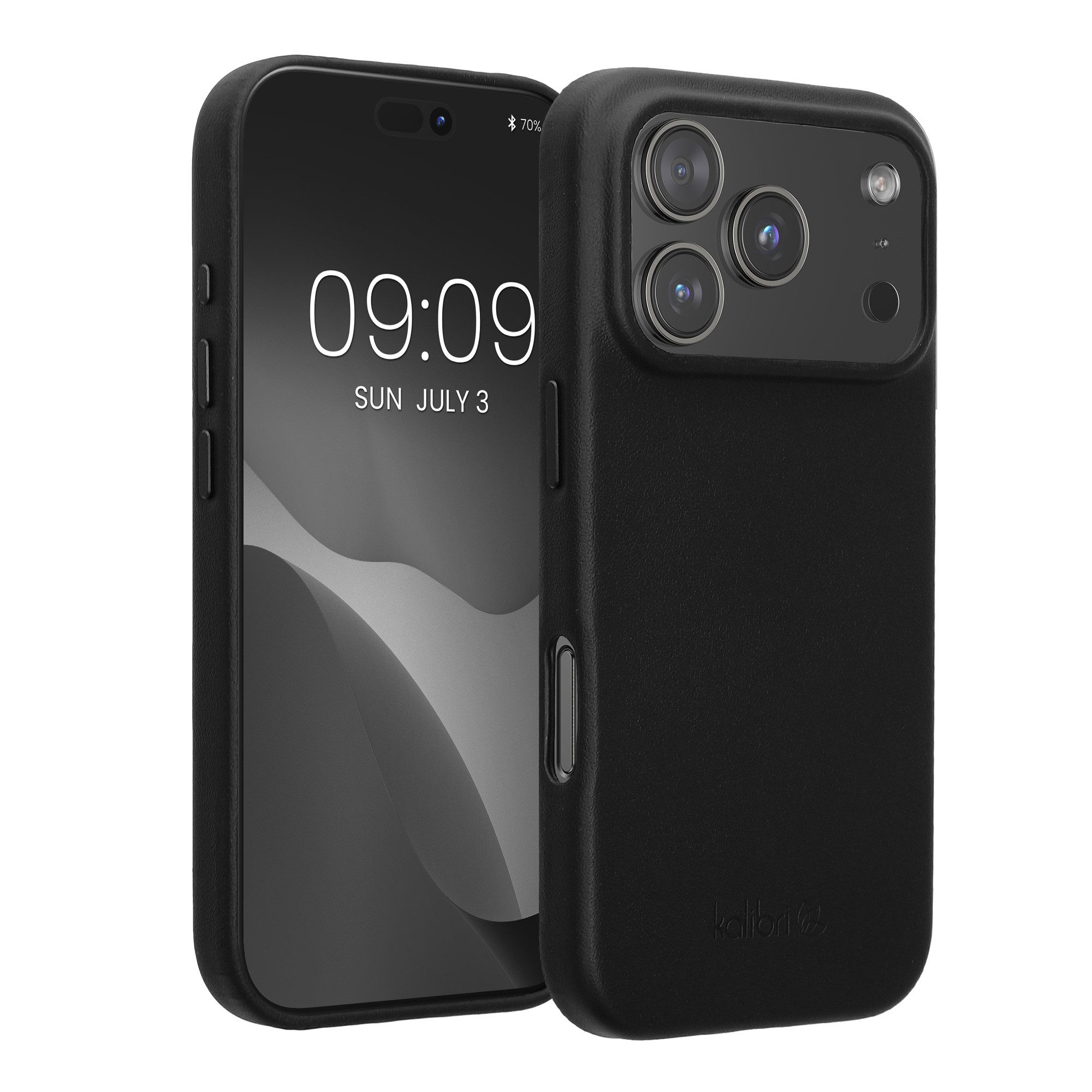 kalibri Smartphone-Hülle Hülle für Apple iPhone 17 Pro, Leder Handy Cover Case - Hardcover Schutzhülle