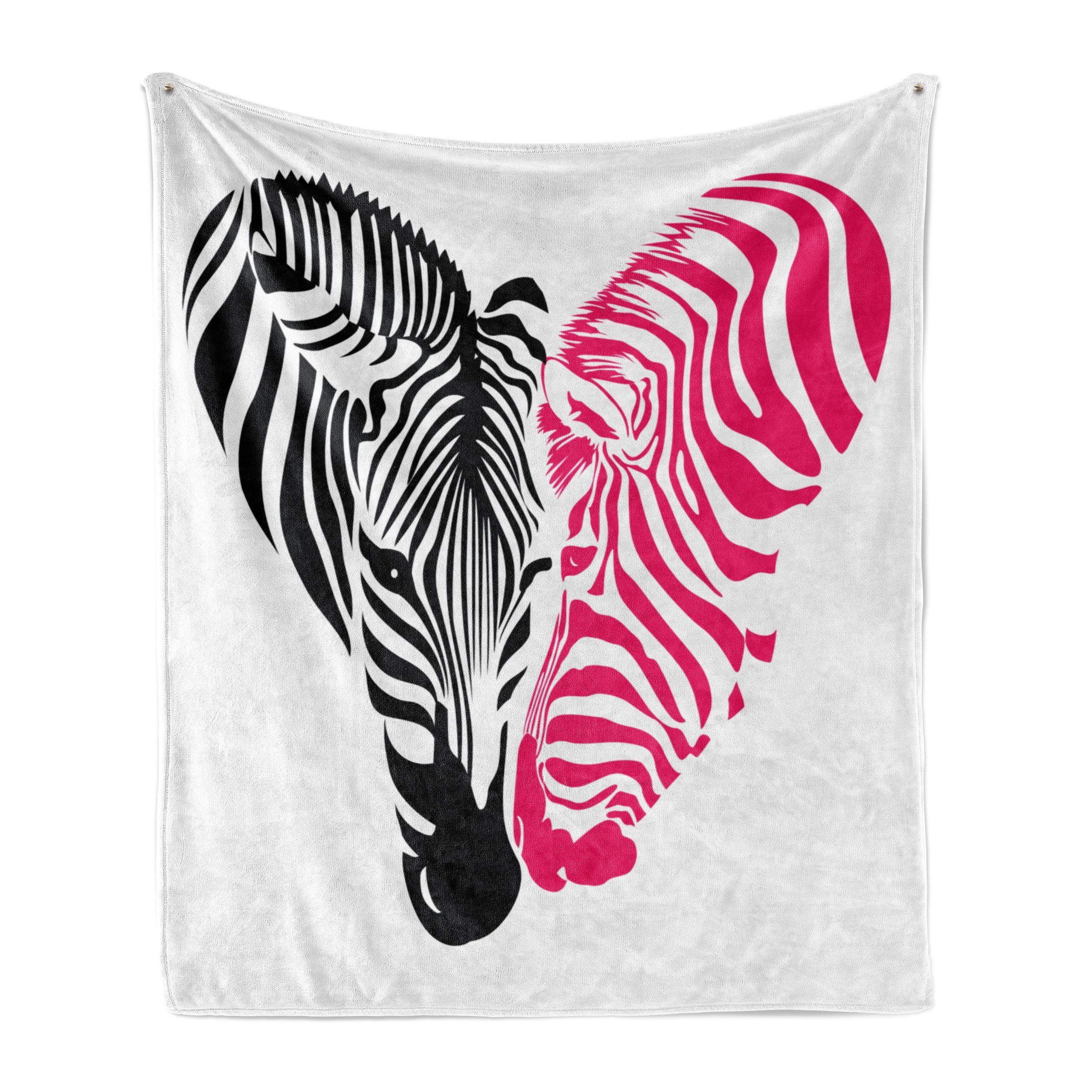 Plüsch Zebra rosa und Außenbereich, Wohndecke paar-Liebe Gemütlicher für Innen- den Abakuhaus,