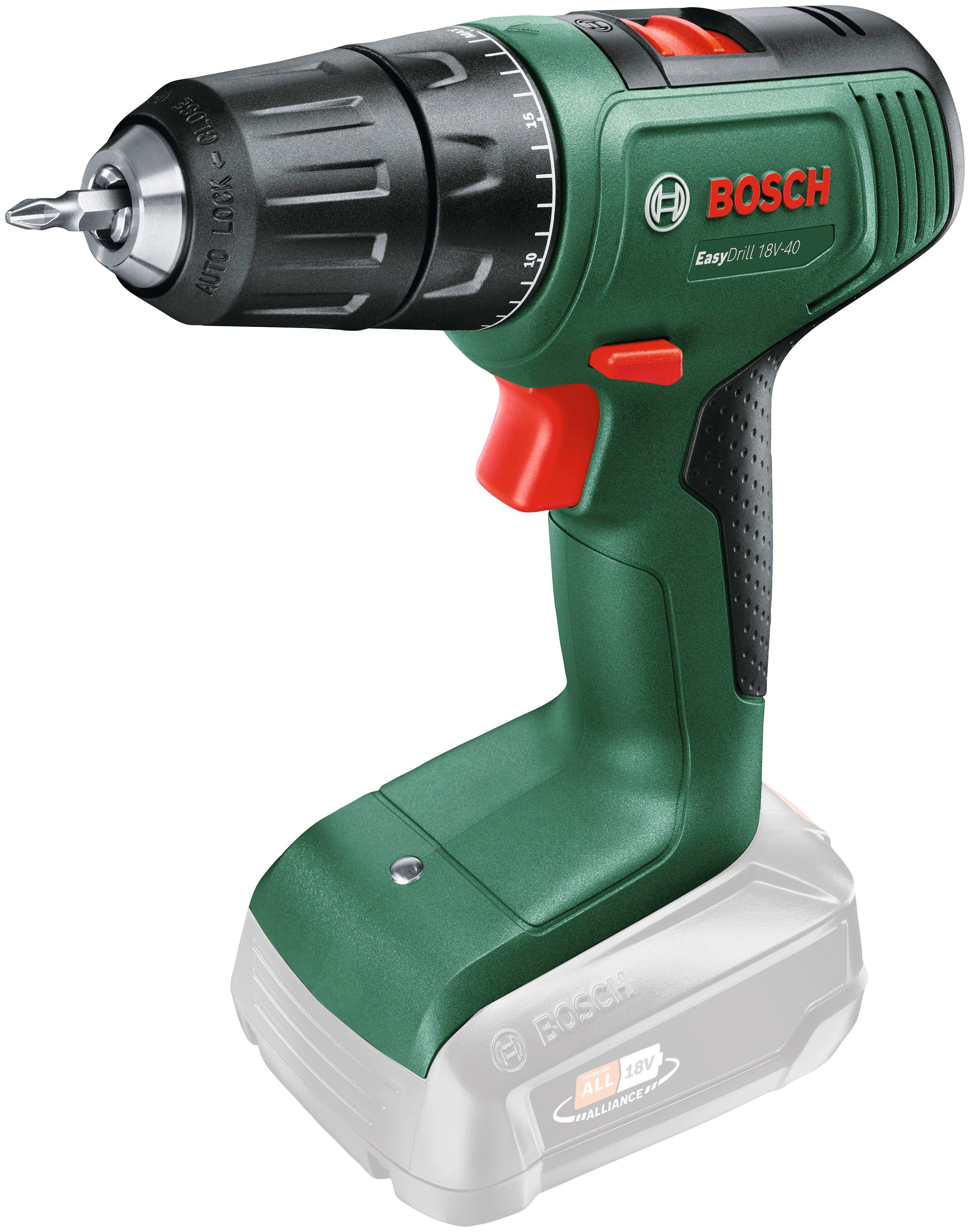 Bosch Home & Garden Akku-Bohrschrauber EasyDrill 18V-40, ohne Akku und Ladegerät, 18 Volt System