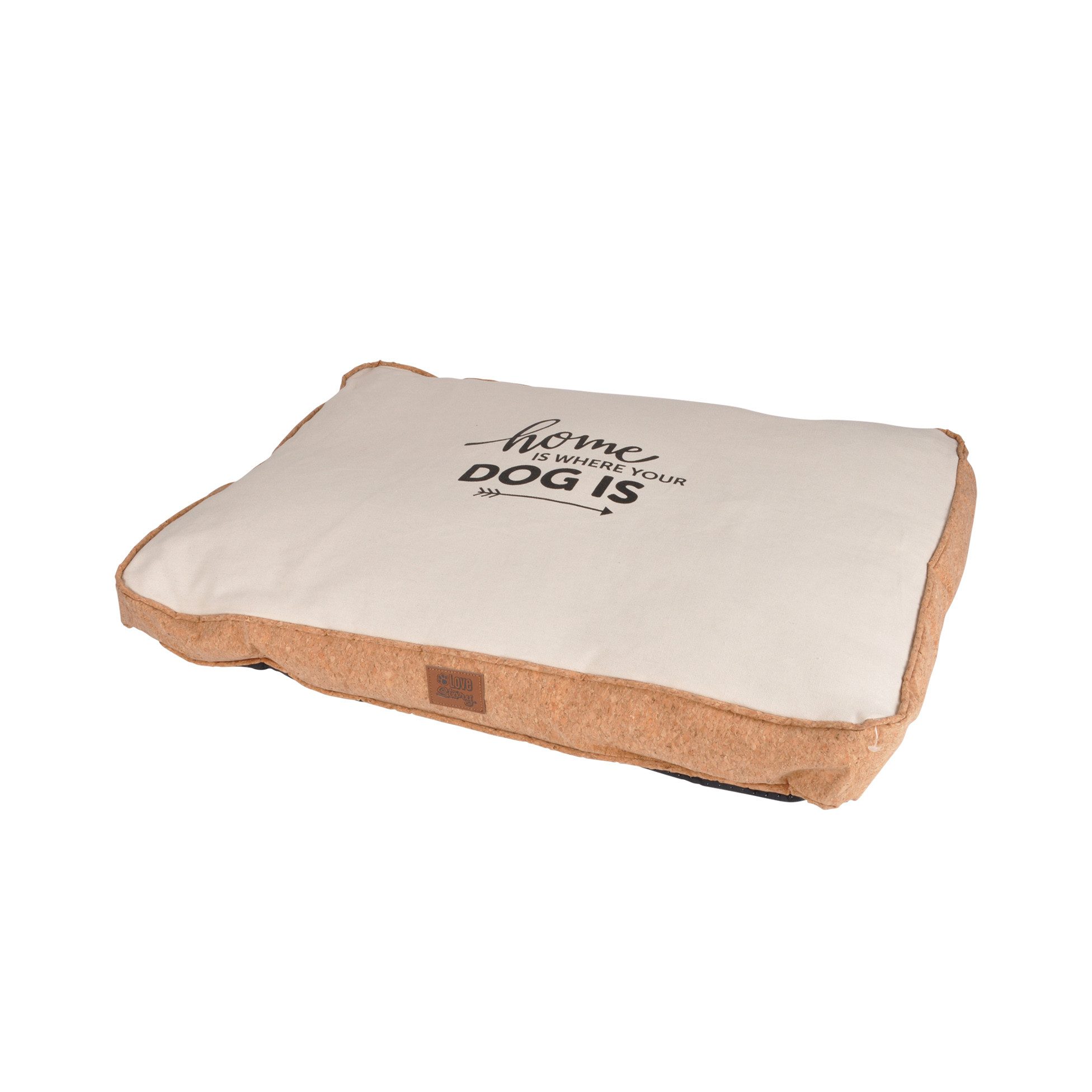 dynamic24 Tierbett, Hundematte 75x55cm beige