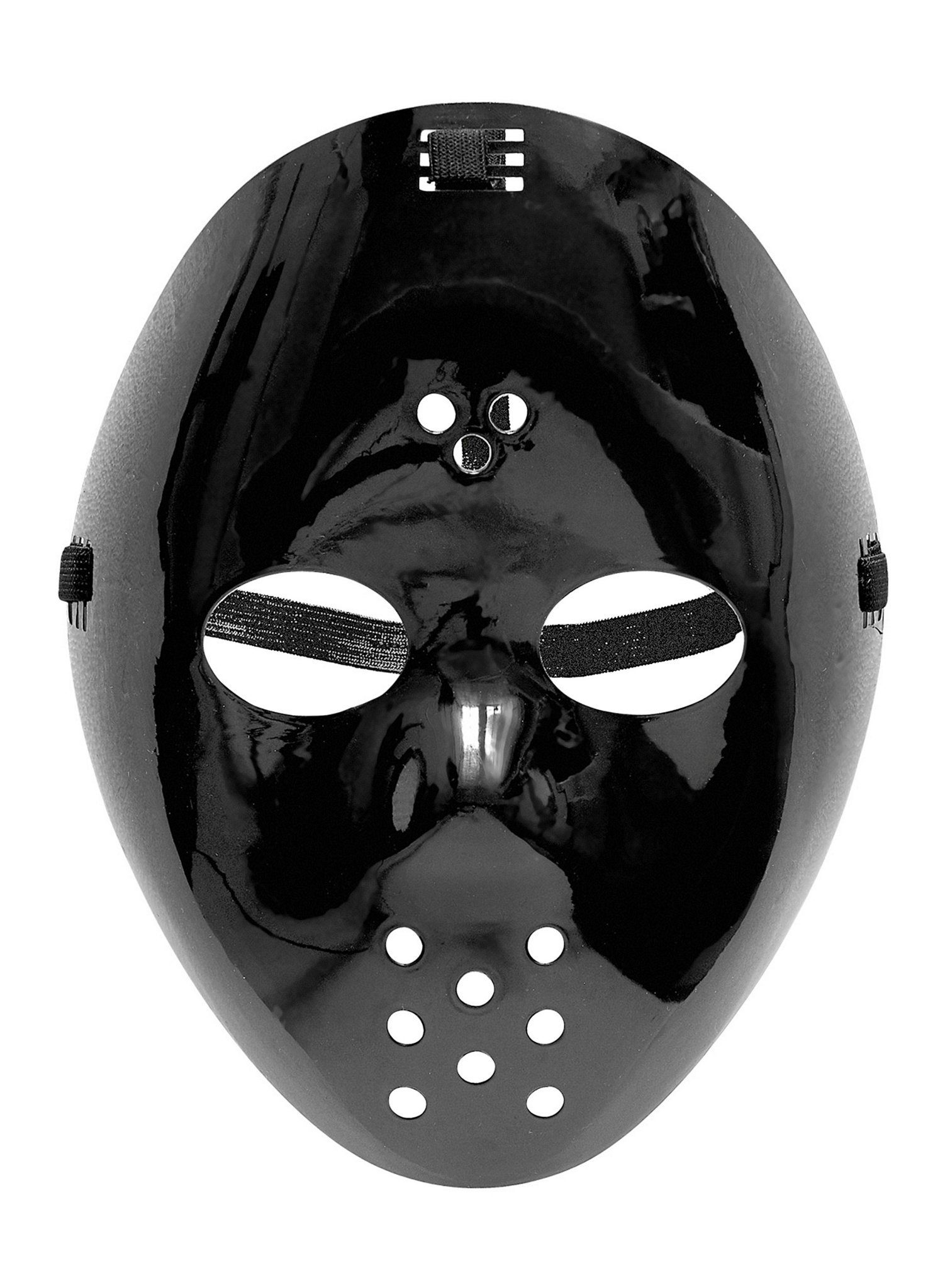 Widdmann Verkleidungsmaske Hockeymaske schwarz, Diese Maske kann man hervorragend an einem Freitag, 13. tragen!