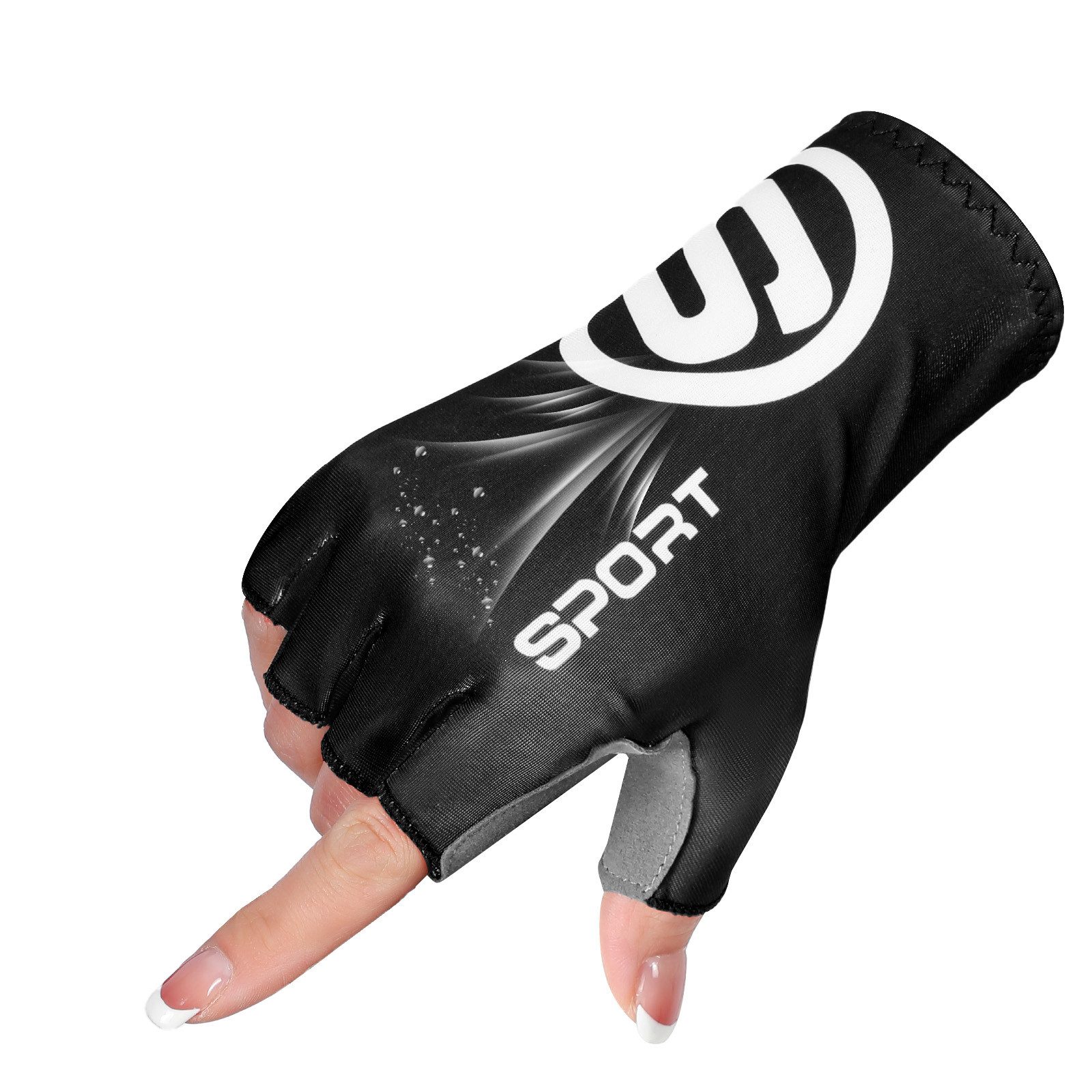 Sunicol Fahrradhandschuhe Halbfinger Rutschfeste und Stoßdämpfende Mountainbike Handschuhe Trainingshandschuhe für Crossfit, Bodybuilding, für Damen und Herren