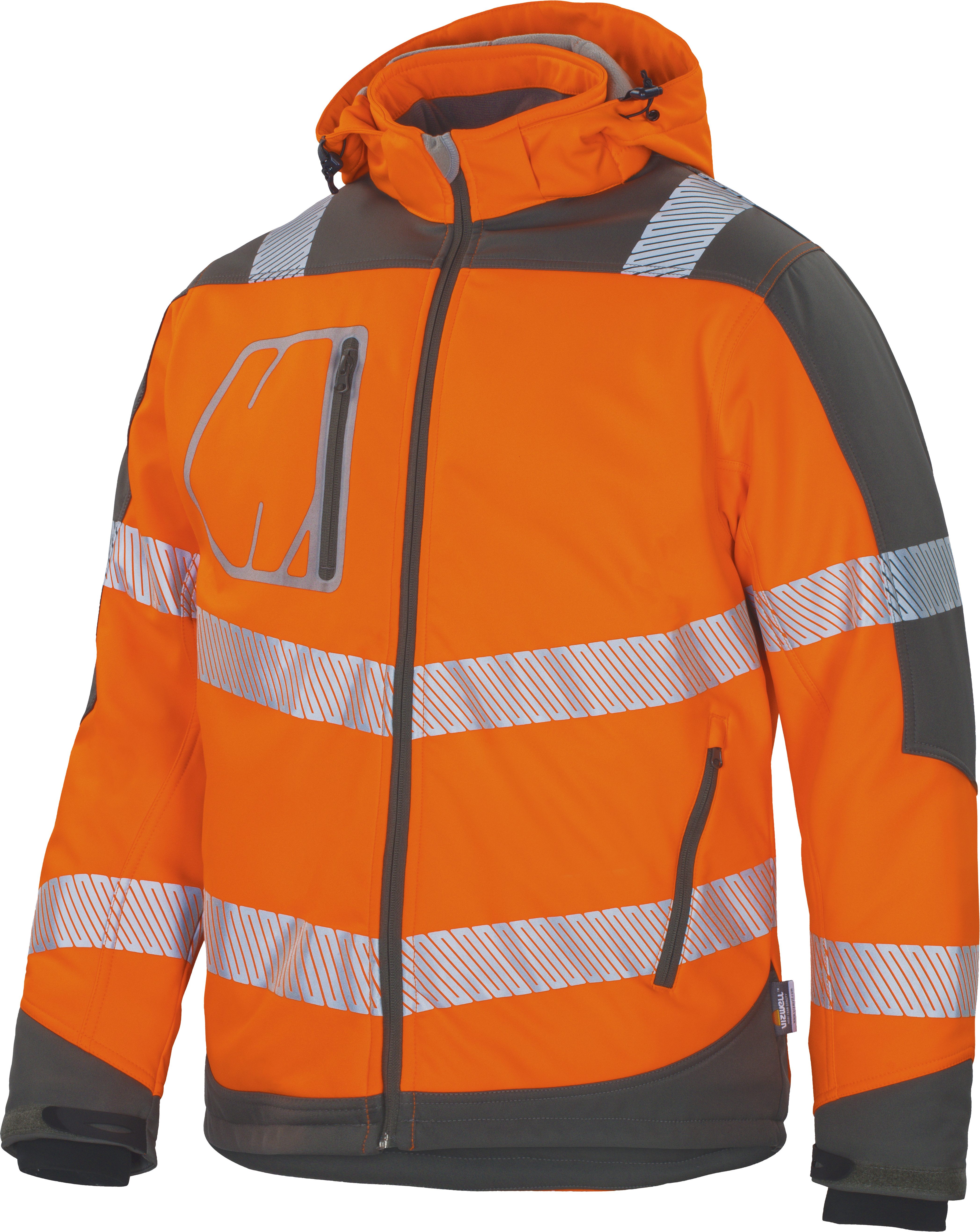 vizwell Softshelljacke Herren Warnschutz Winter-Softshelljacke Arbeitsjacke günstig online kaufen