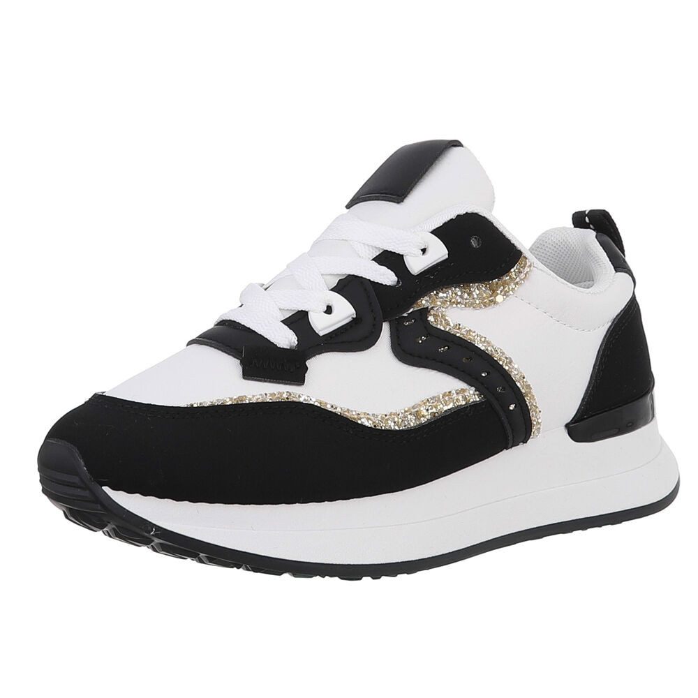 Ital-Design Damen Low-Top Freizeit Sneaker (88930204) Keilabsatz/Wedge Snea günstig online kaufen